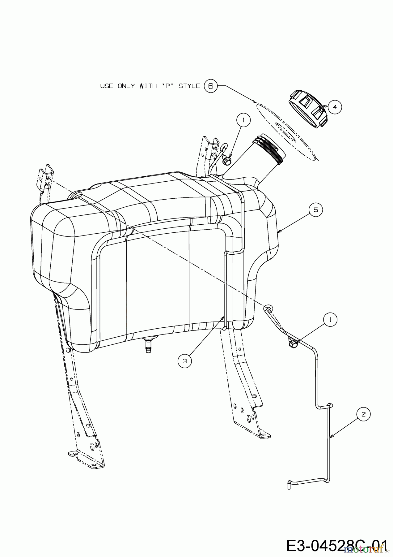 Wolf-Garten Rasentraktoren Expert 105.180 H 13AG91WN650 (2012) Tank