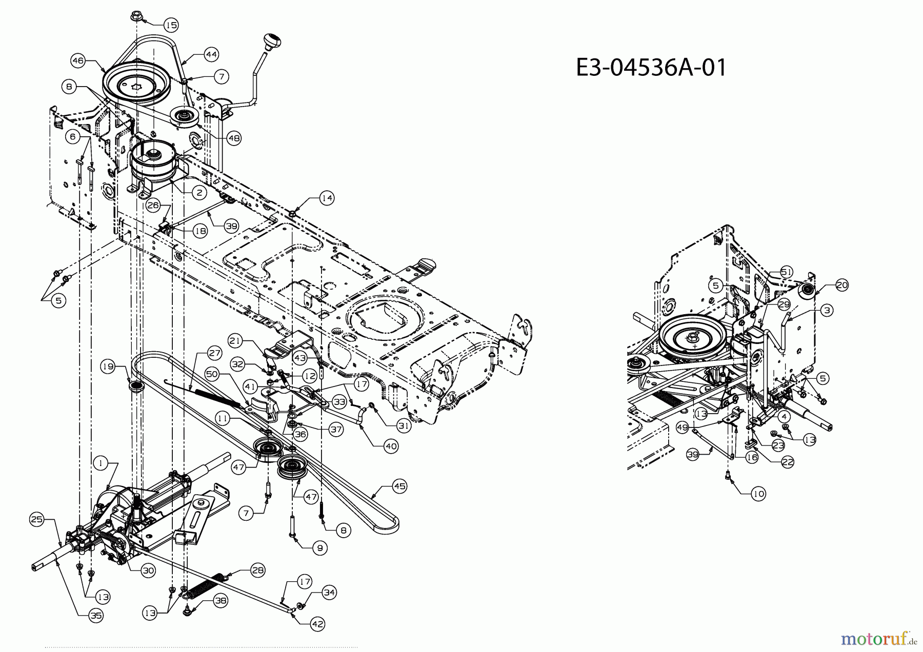 Gutbrod Rasentraktoren ELX 96 SA 13AV90GF690 (2009) Fahrantrieb