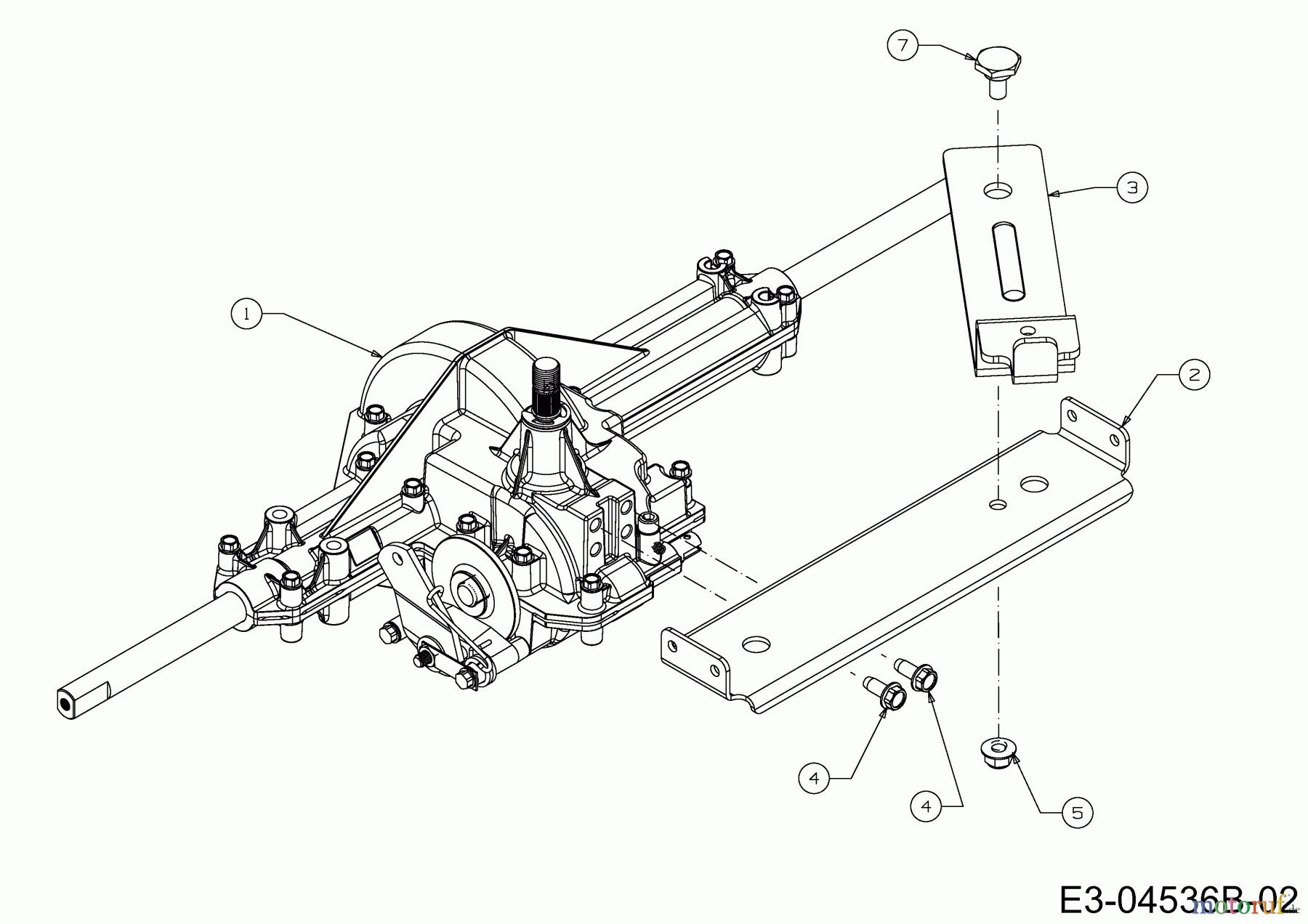WOLF-Garten Expert Rasentraktoren Expert 107.175 A 13BD90WG650 (2014) Getriebe 618-04566, Halter Variator
