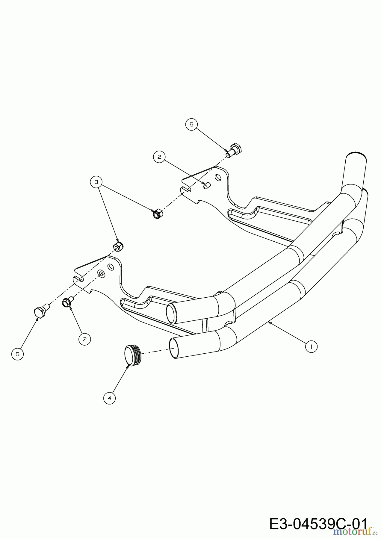  Cub Cadet Gartentraktoren GTX 1054 14AZ94AK330  (2013) Stoßstange