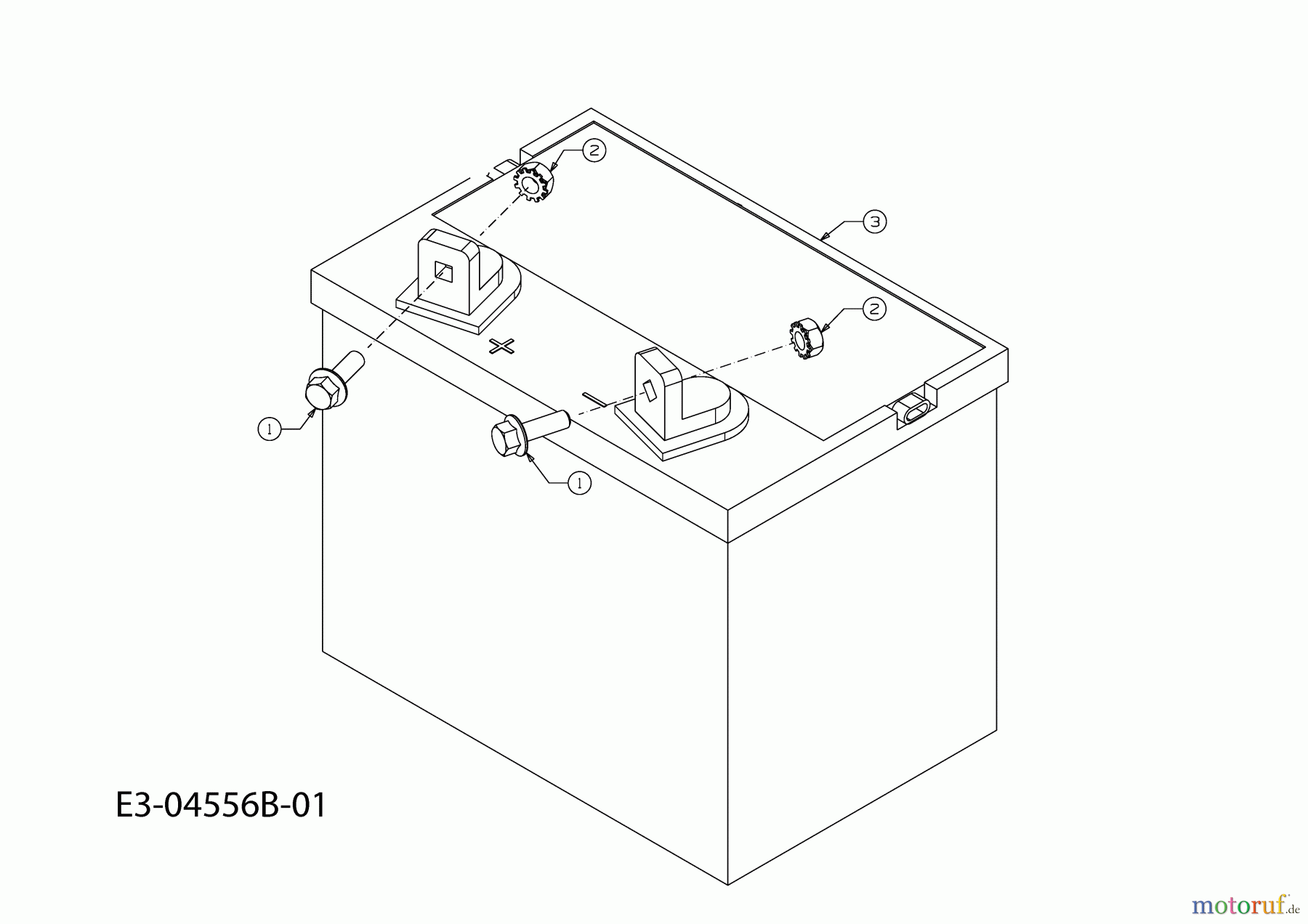 Massey Ferguson Rasentraktoren MF 50-25 SD 13AI92CP695 (2010) Batterie