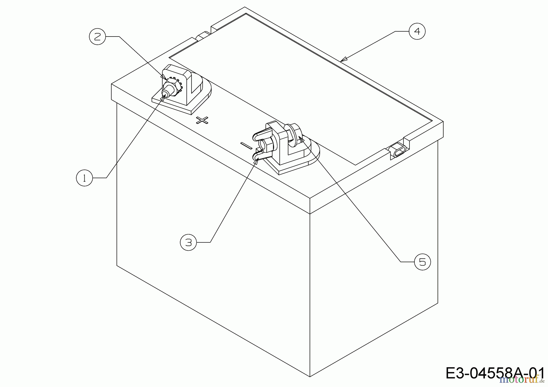 Cub Cadet Rasentraktoren CC 1015 13AV91AF603  (2009) Batterie