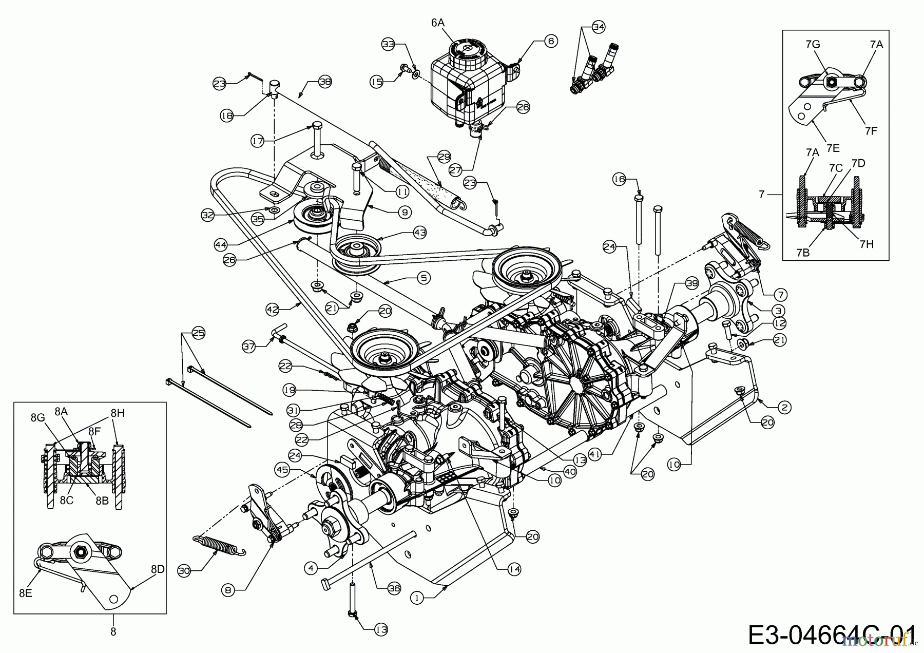  Cub Cadet Zero Turn FMZ 50 17CI4BFP603  (2010) Fahrantrieb