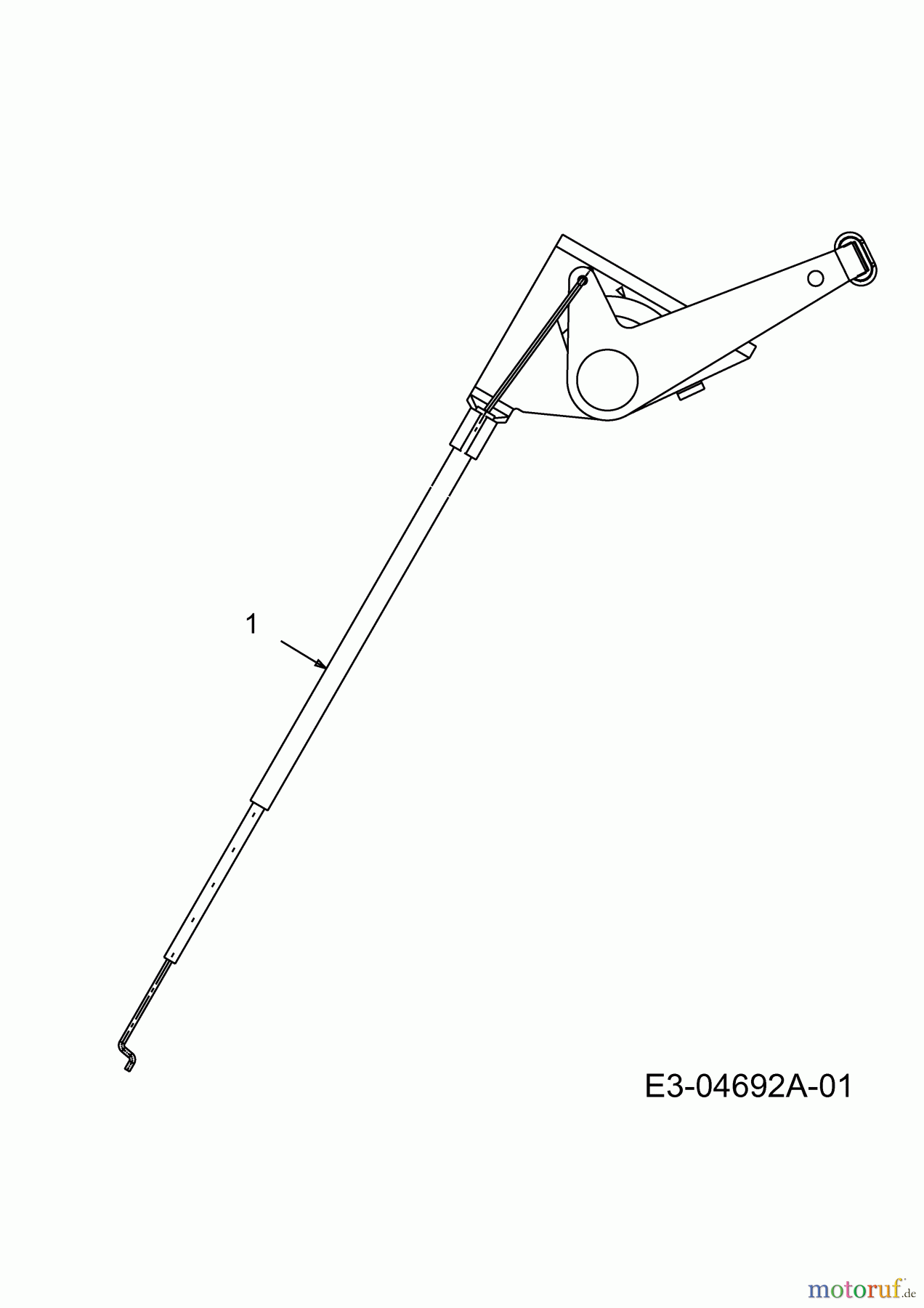  Motec Rasentraktoren MTBS 500 Y 13AA692F640  (2004) Gaszug