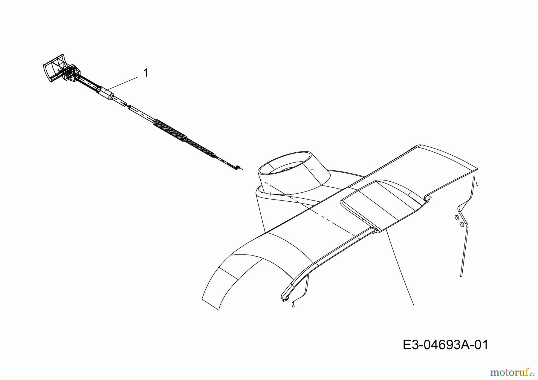 Motec Rasentraktoren MTBS 500 Y 13AA692F640 (2004) Chokezug