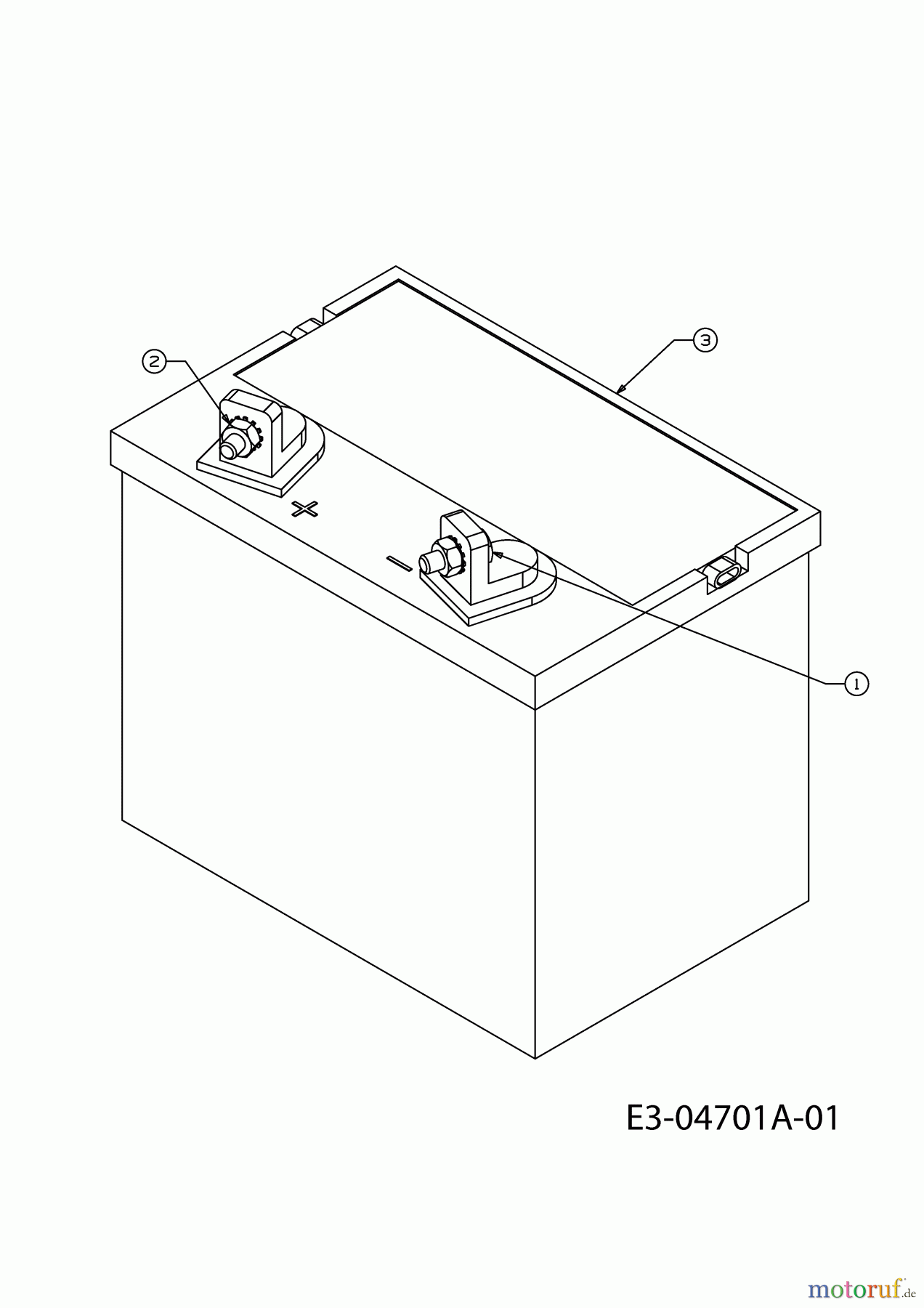 MTD Rasentraktoren 175/107 13AN660G752 (2004) Batterie