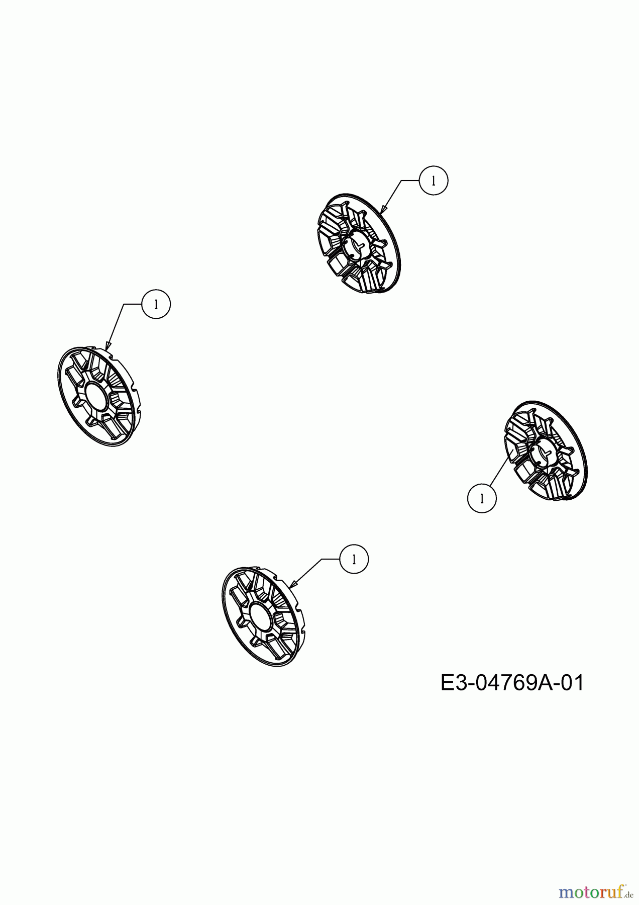 Merox Motormäher MX 40 BB 11C-I14M667 (2009) Radkappen
