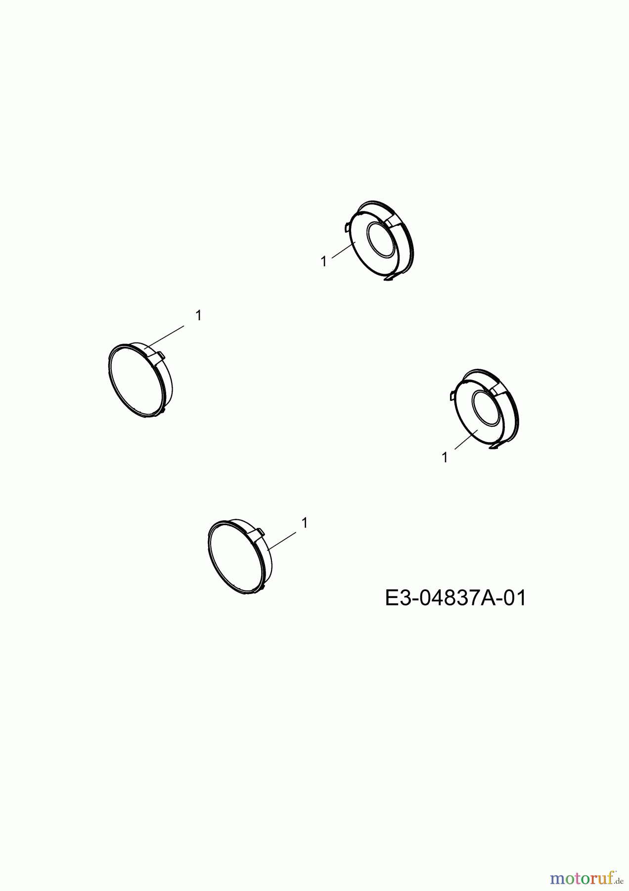  MTD Motormäher GE 48-5 11A-V08R602  (2010) Radkappen