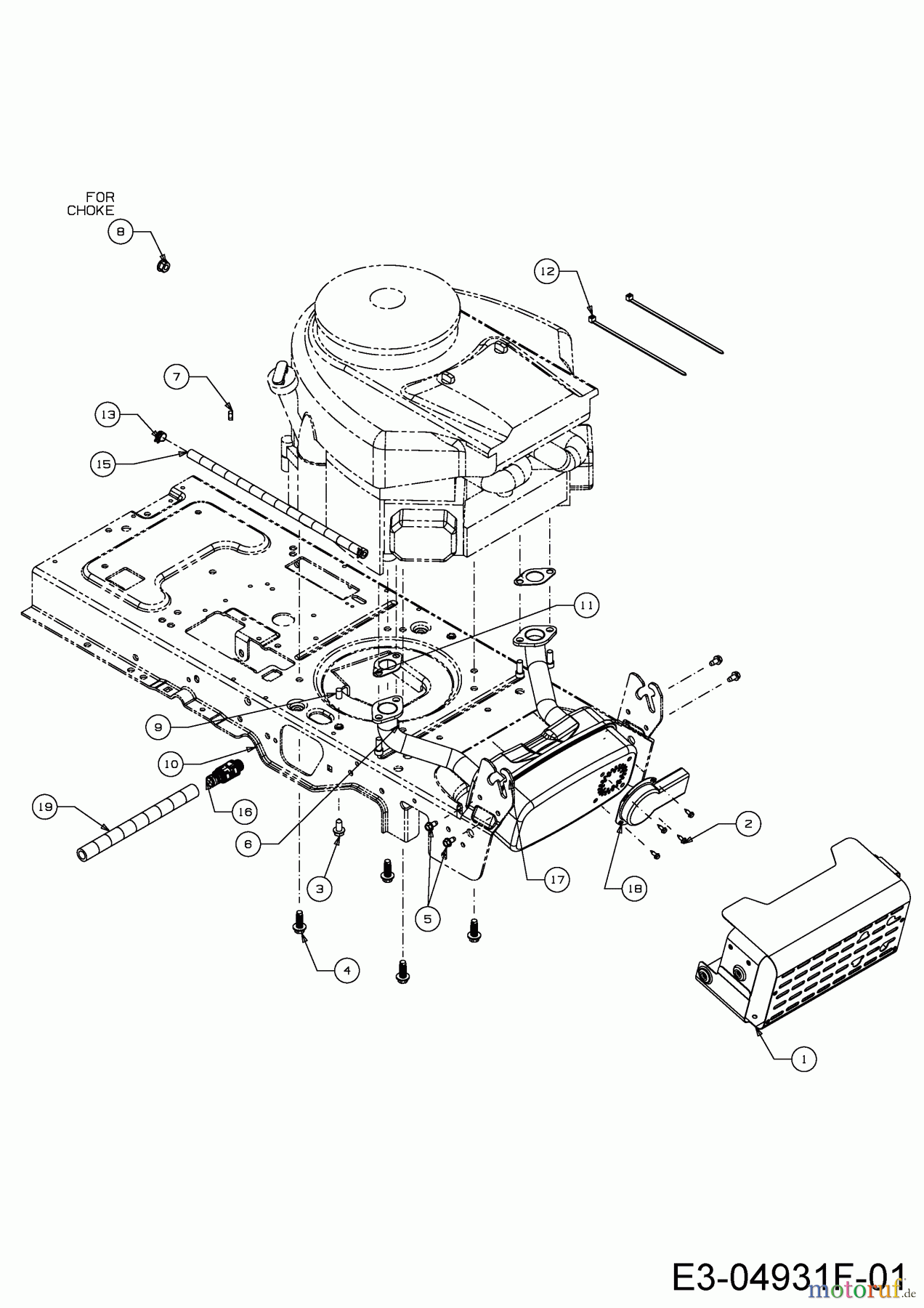 Rasor Rasentraktoren V 180 I 13HT99KE618 (2014) Motorzubehör