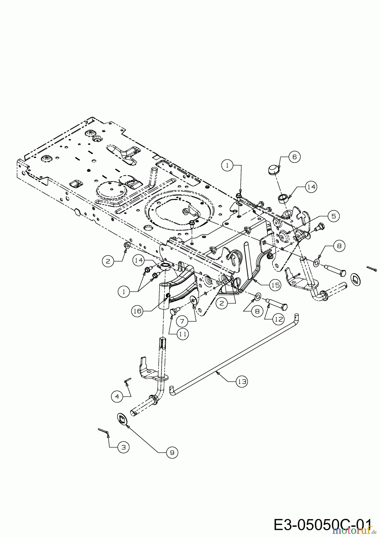 Tigara Rasentraktoren TG 22/107 H 13HT79KG649 (2016) Vorderachse