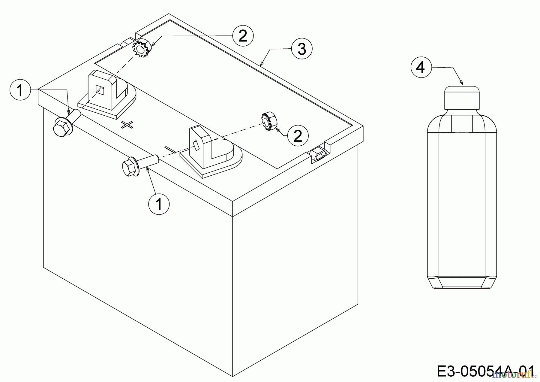 Bestgreen Rasentraktoren BG 11576 SM-13 13B226JD655 (2013) Batterie
