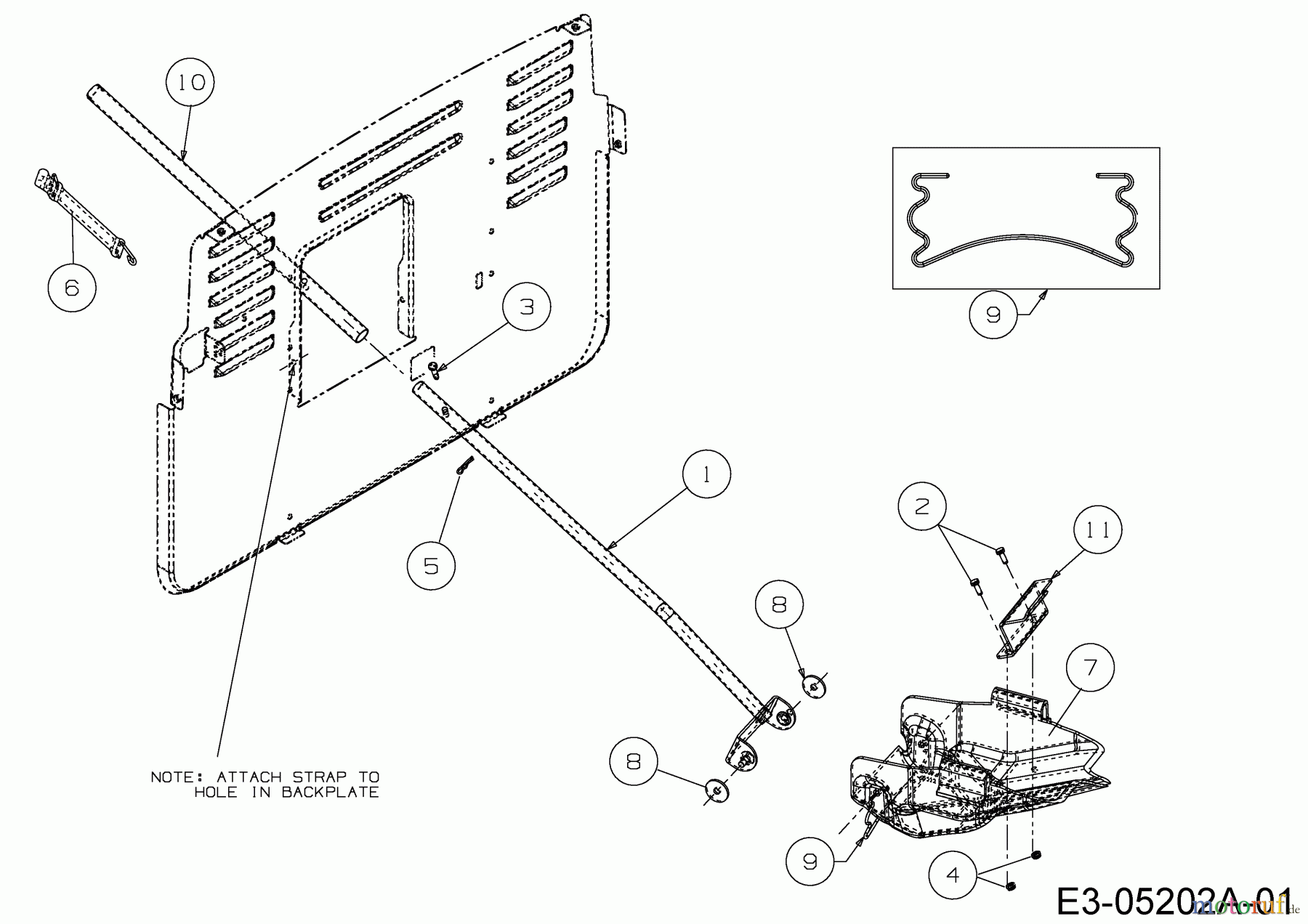 MTD Zubehör Zubehör Garten- und Rasentraktoren Mulch Kits für 700 Serie (LT-5) mit Mähwerk E (36