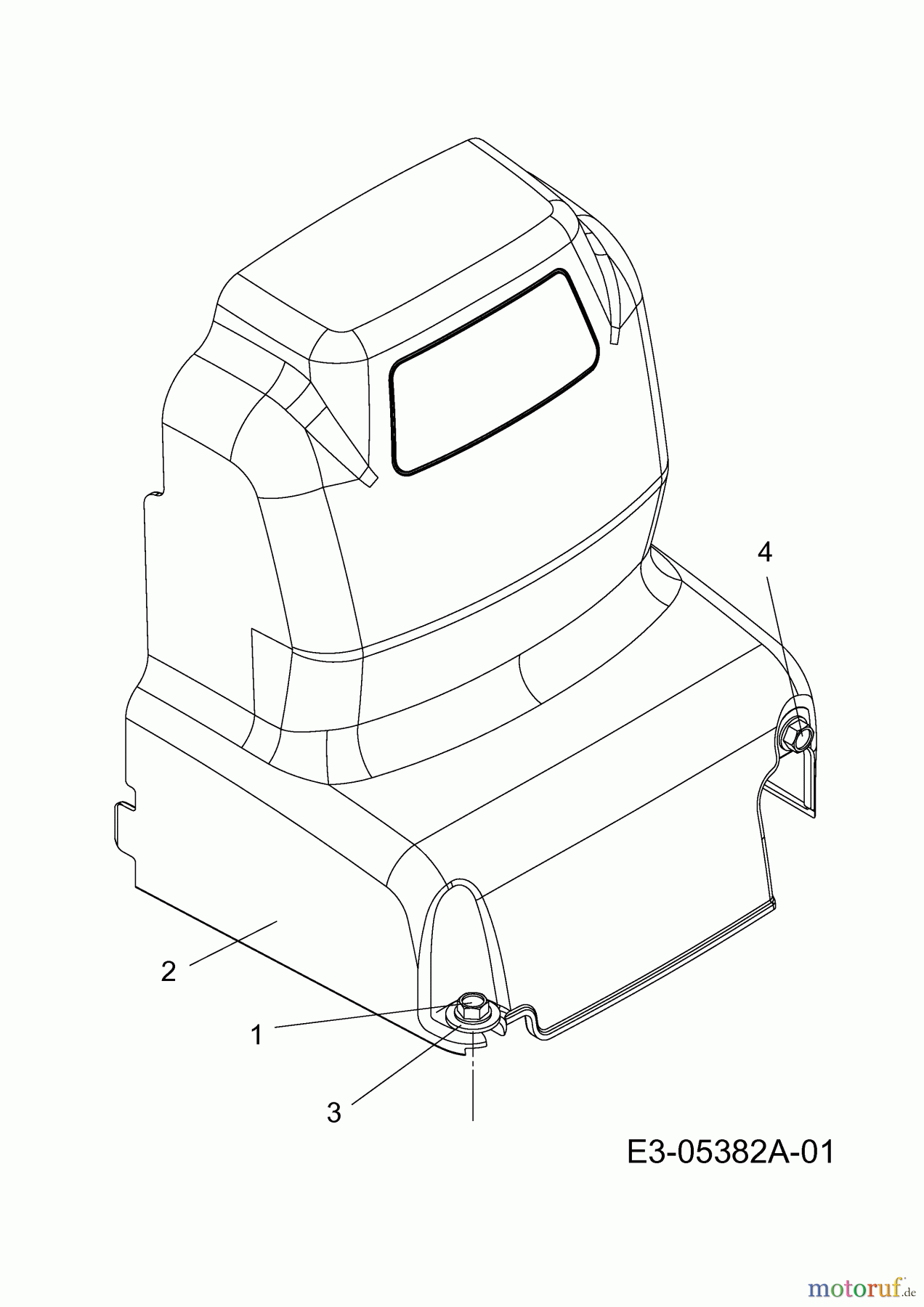 MTD Motorhacken T/405 M 21AA40M3360 (2010) Keilriemenschutz