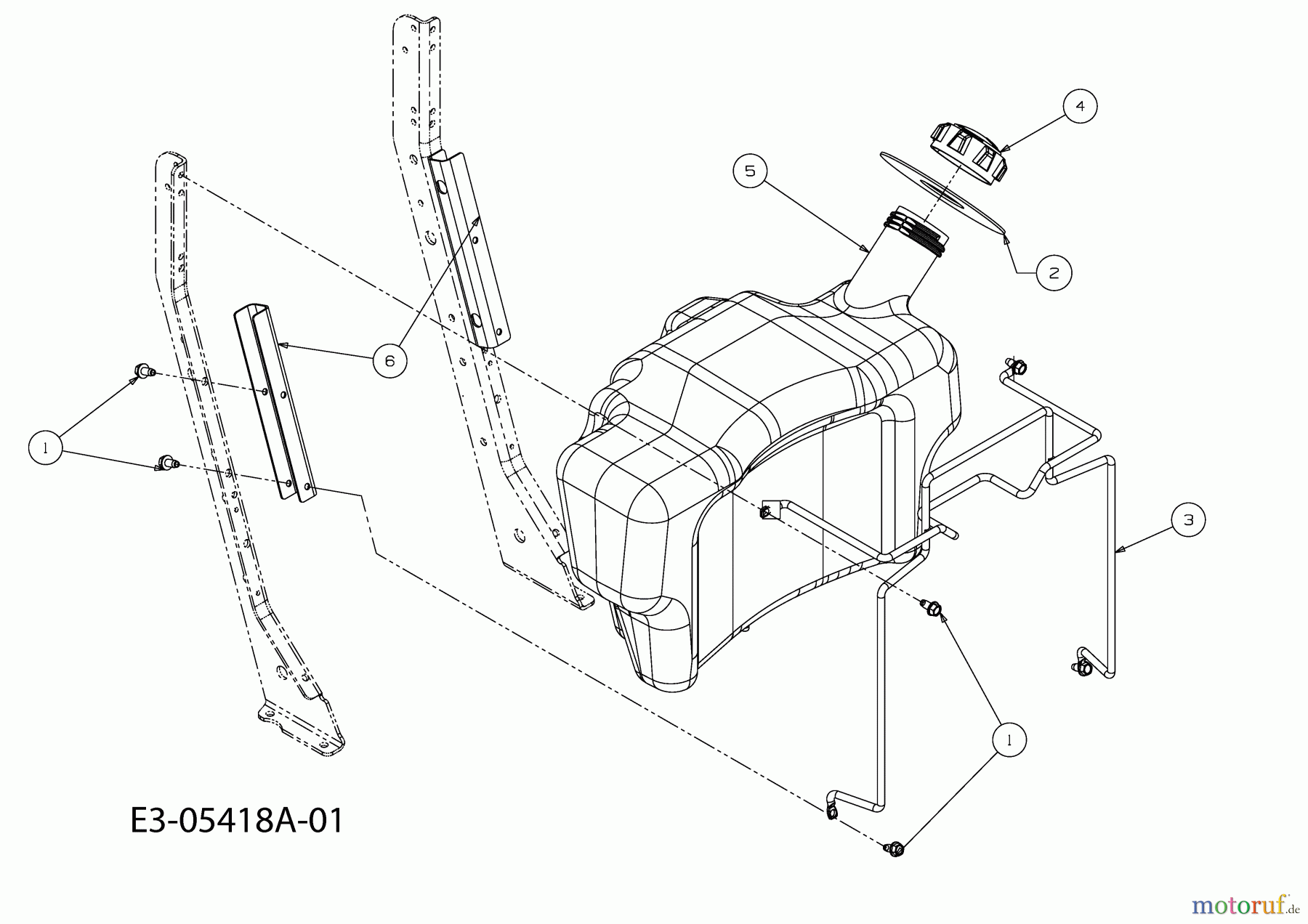 Cub Cadet Rasentraktoren CC 1016 RD-E 13CG51AE603 (2011) Tank