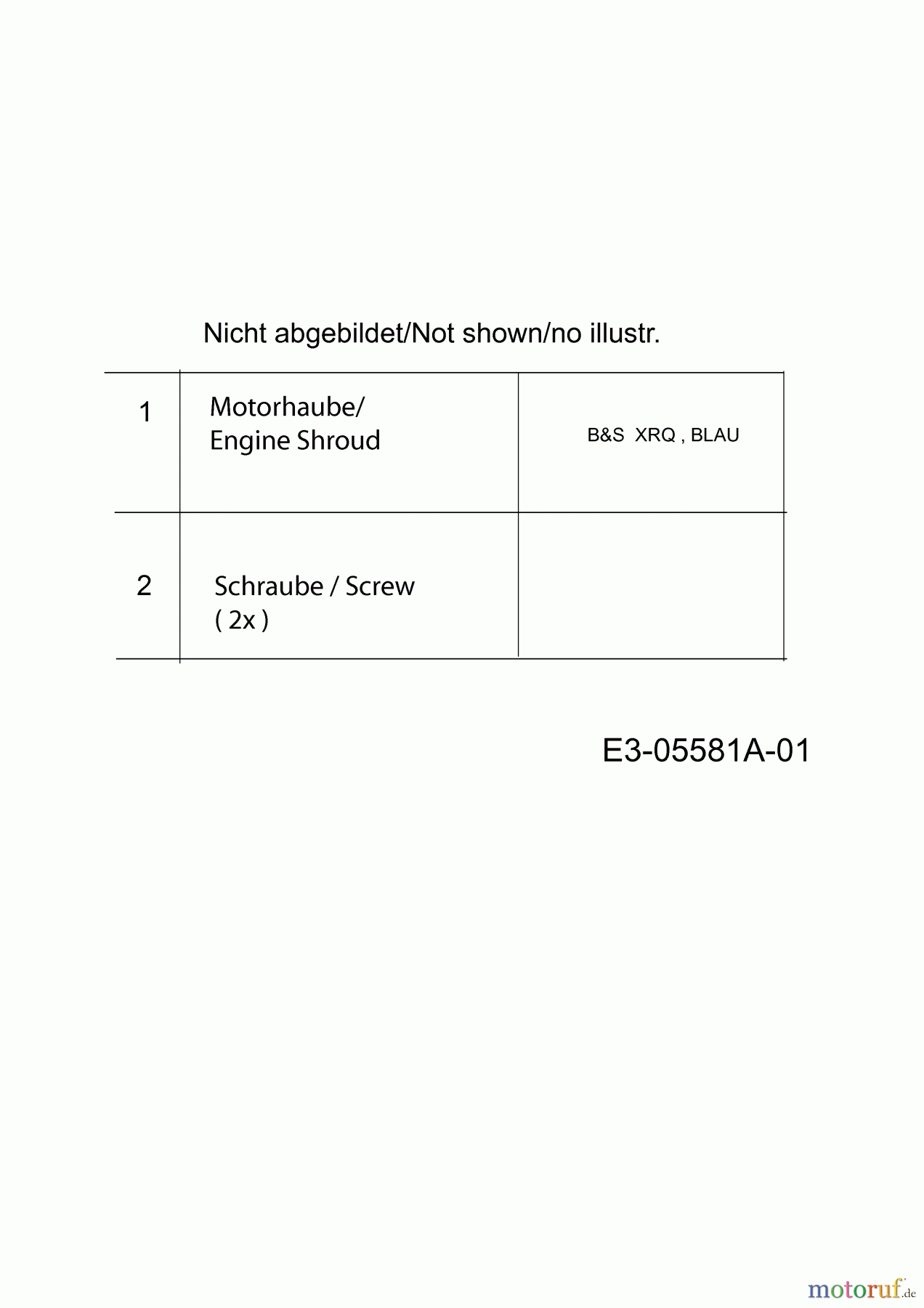 Lux Tools Motormäher mit Antrieb B 53 HMA 12B-868Z694 (2010) Motorhaube B&S