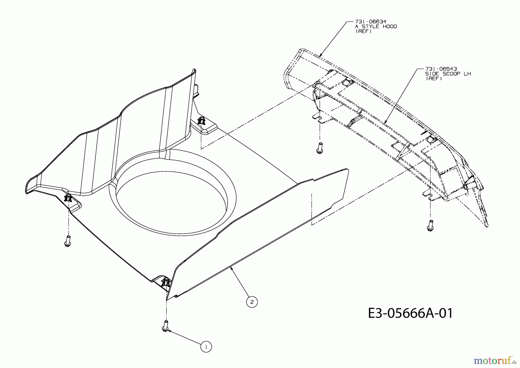 Cub Cadet Gartentraktoren GT 1224 14AI94AP603 (2010) Luftführung