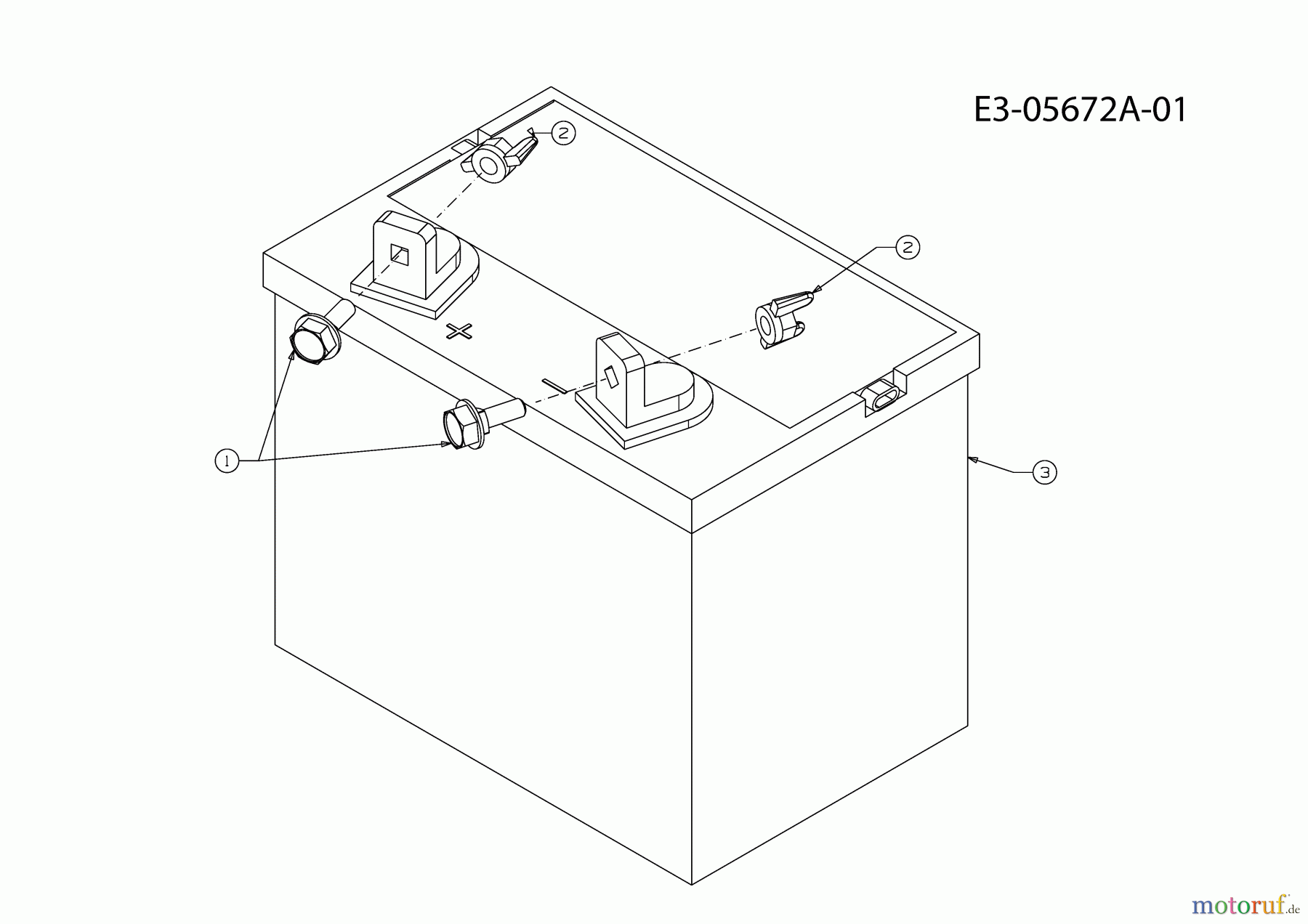 Cub Cadet Gartentraktoren GT 1224 14AI94AP603 (2010) Batterie