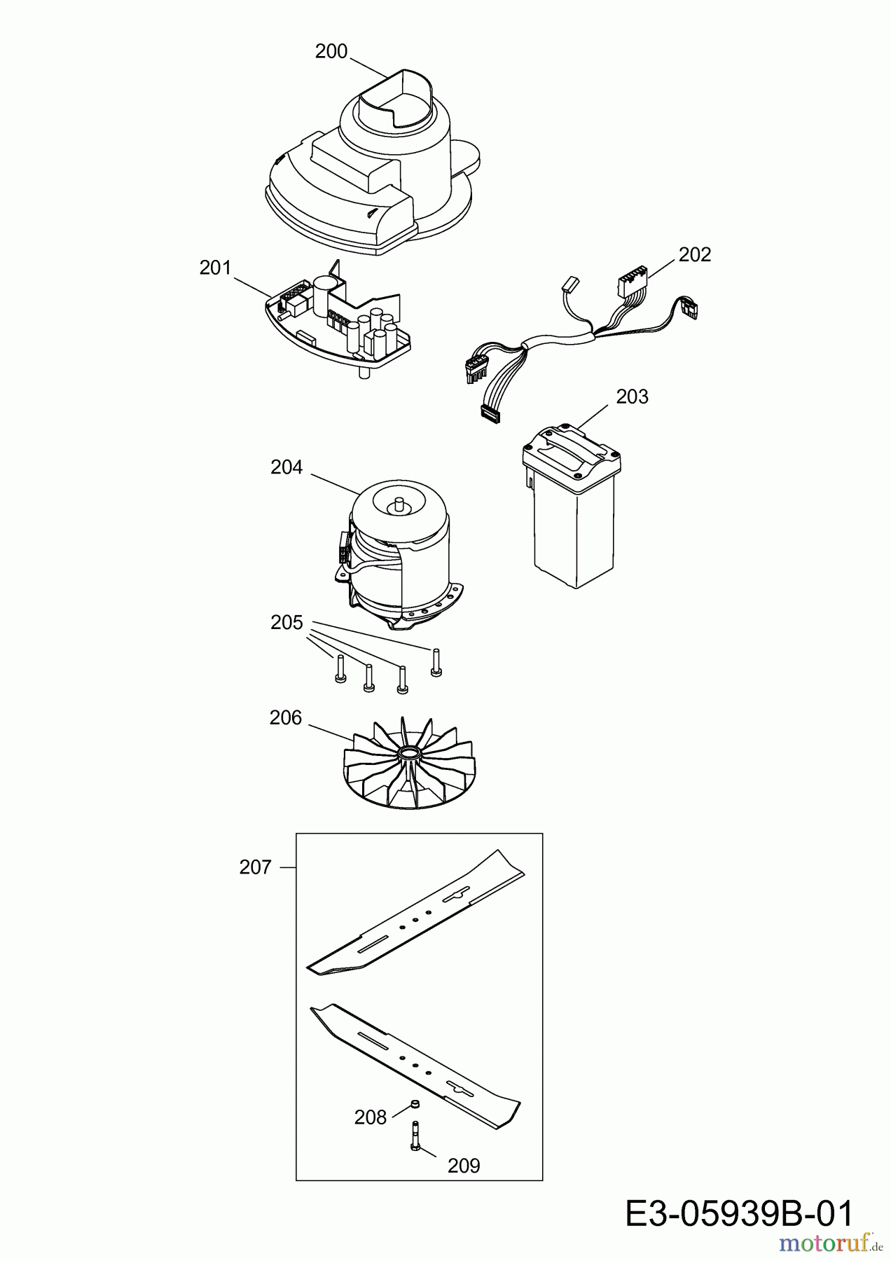 Wolf-Garten Akkumäher Li-Ion Power 34 4919000 (2012) Messer, Motor bis 28.02.2012