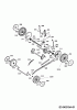 Wolf-Garten Compact plus 40 BA 4013000 Serie E (2010) Ersatzteile Höhenverstellung, Räder