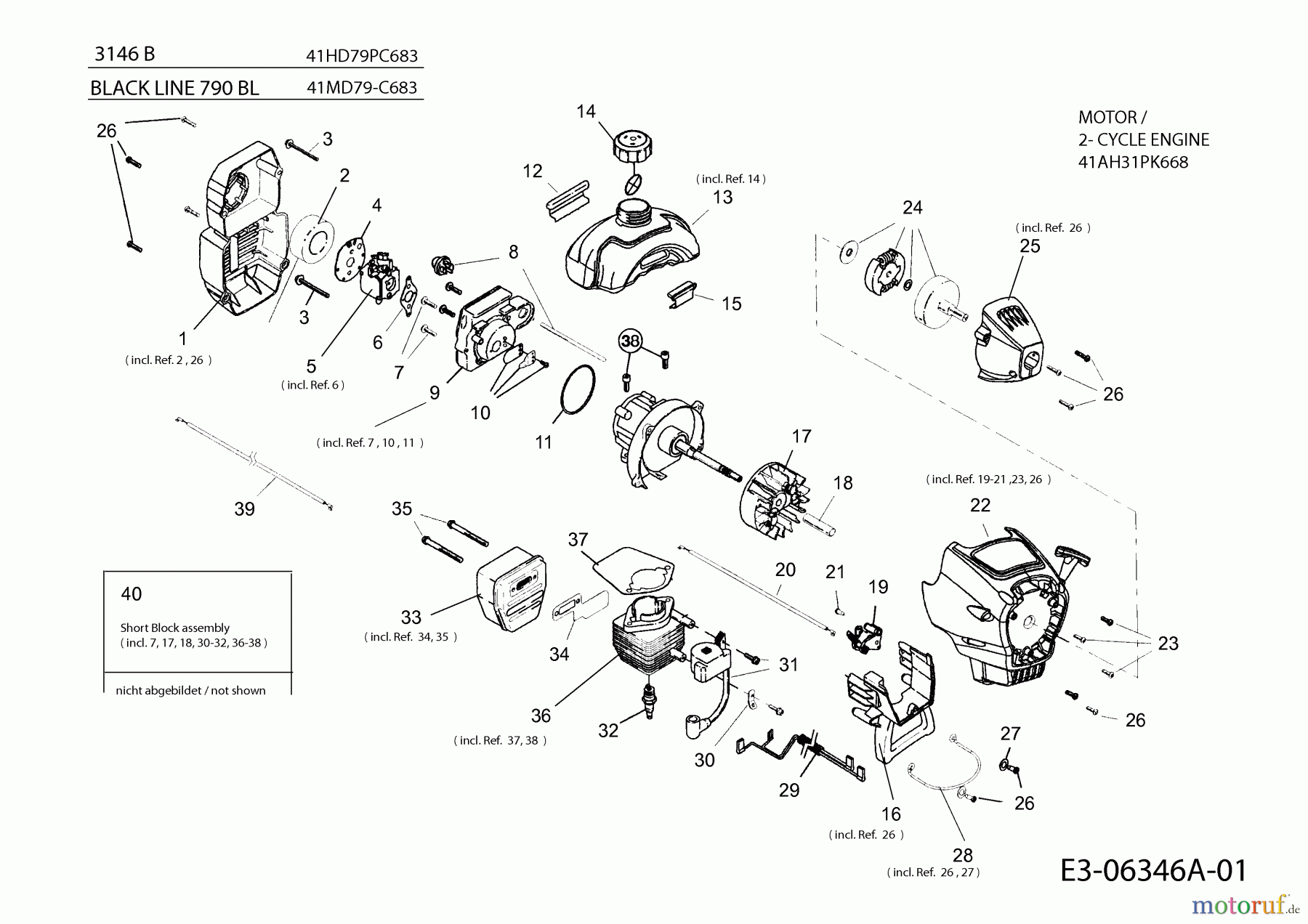 Black-Line Motorsensen 790 BL 41MD79-C683  (2012) Motor