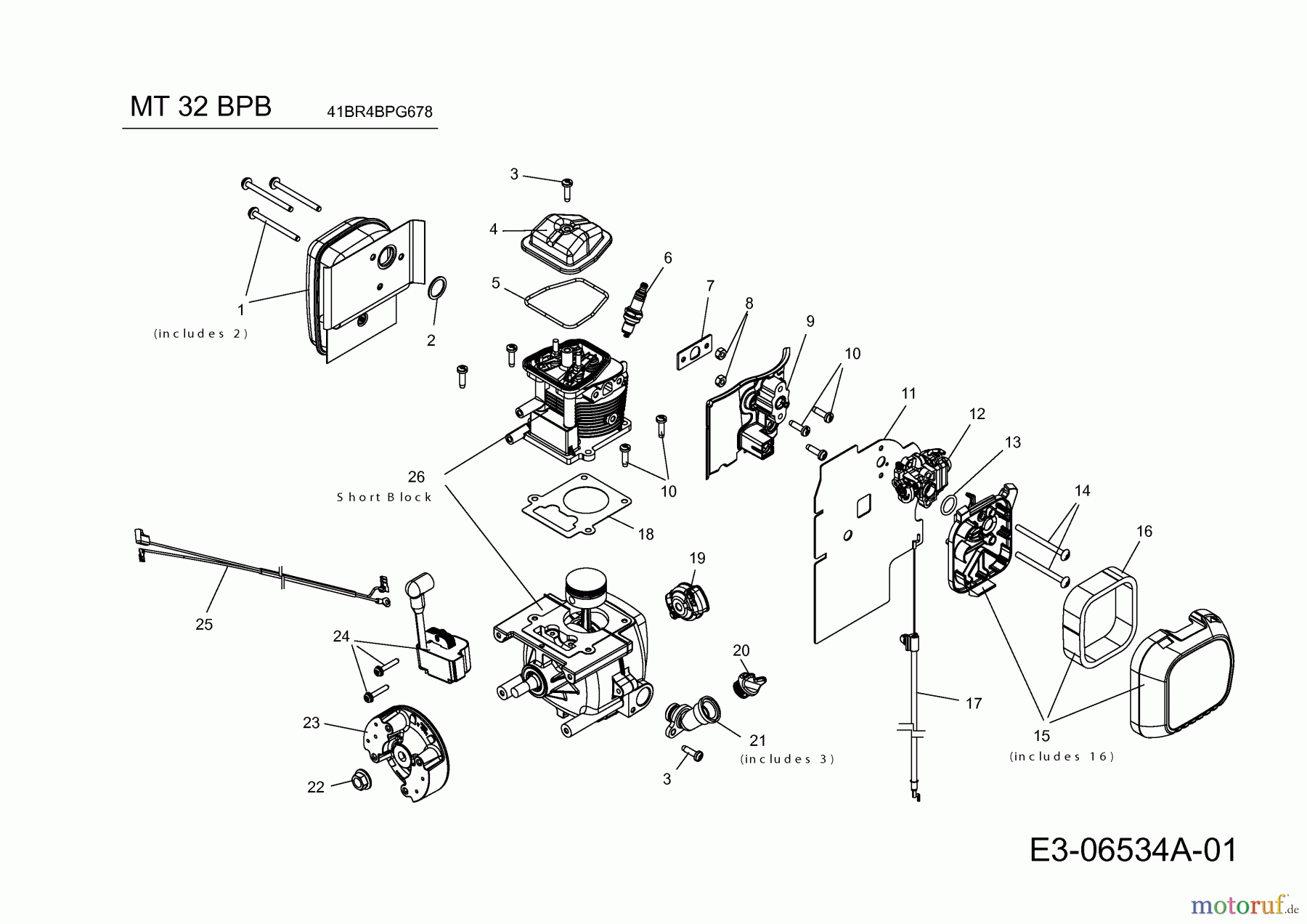 MTD Laubbläser, Laubsauger MT 32 BPB 41BR4BPG678 (2018) Motor