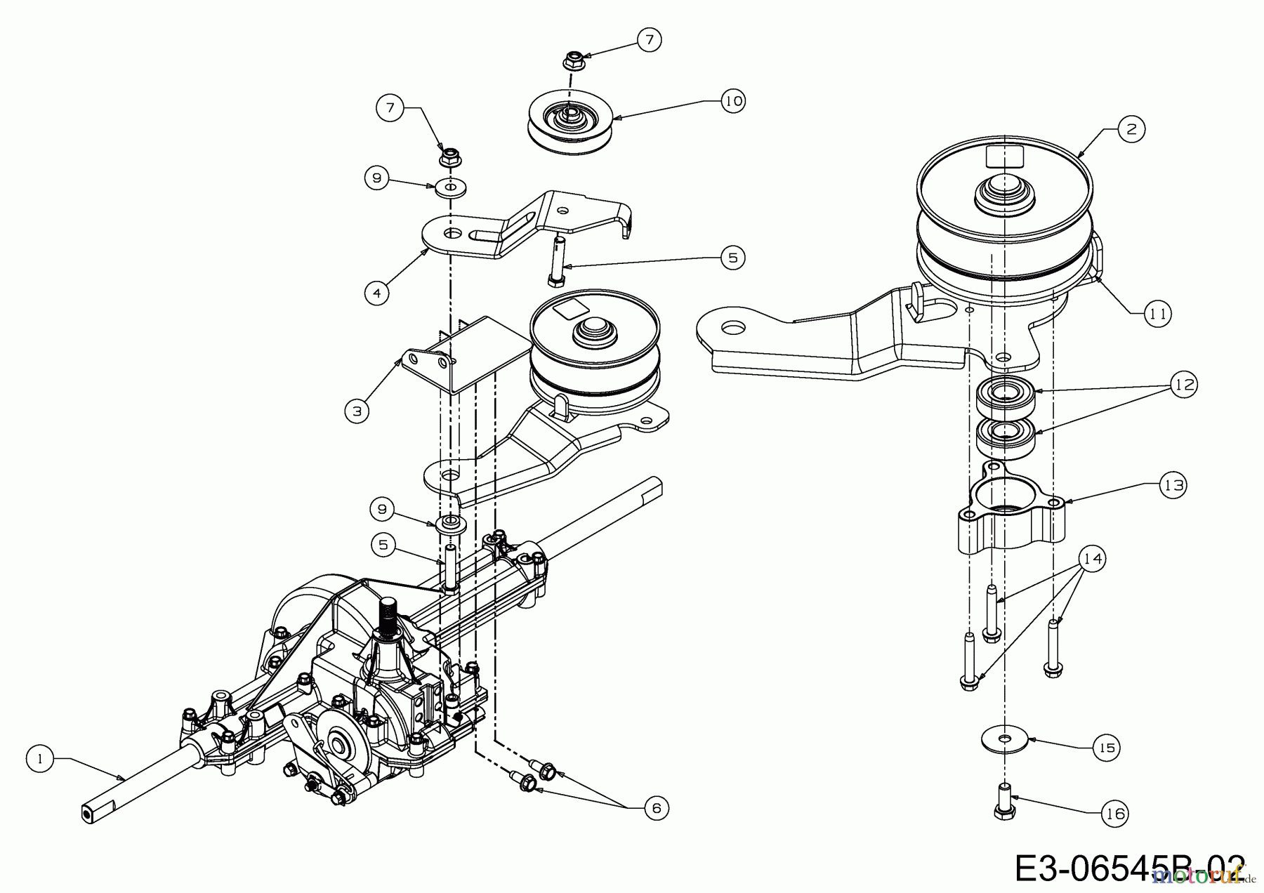 Bestgreen Rasentraktoren BG 1396 SBK-13 13CH765F655 (2013) Getriebe, Variator