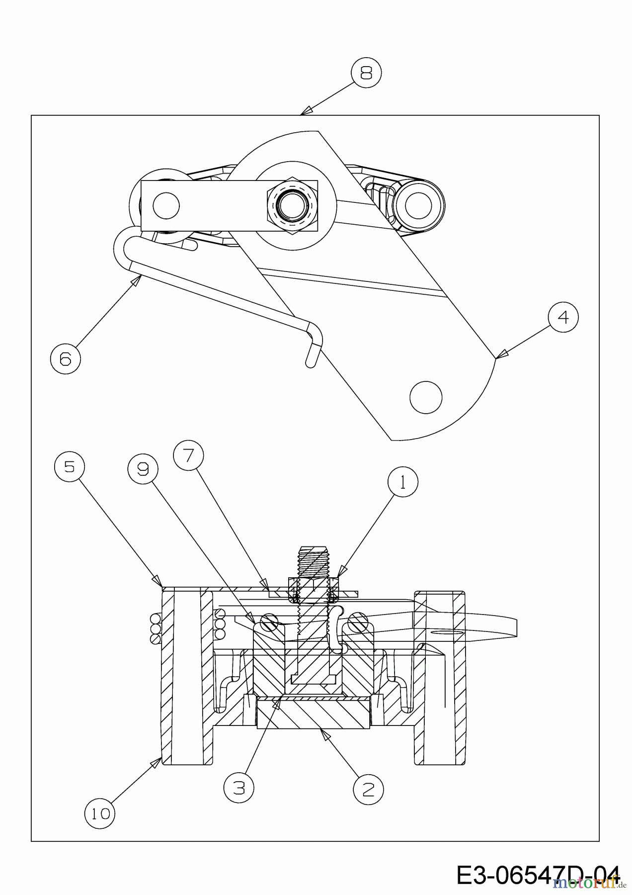 MTD Rasentraktoren MTD 76 13H2765F600 (2018) Bremse