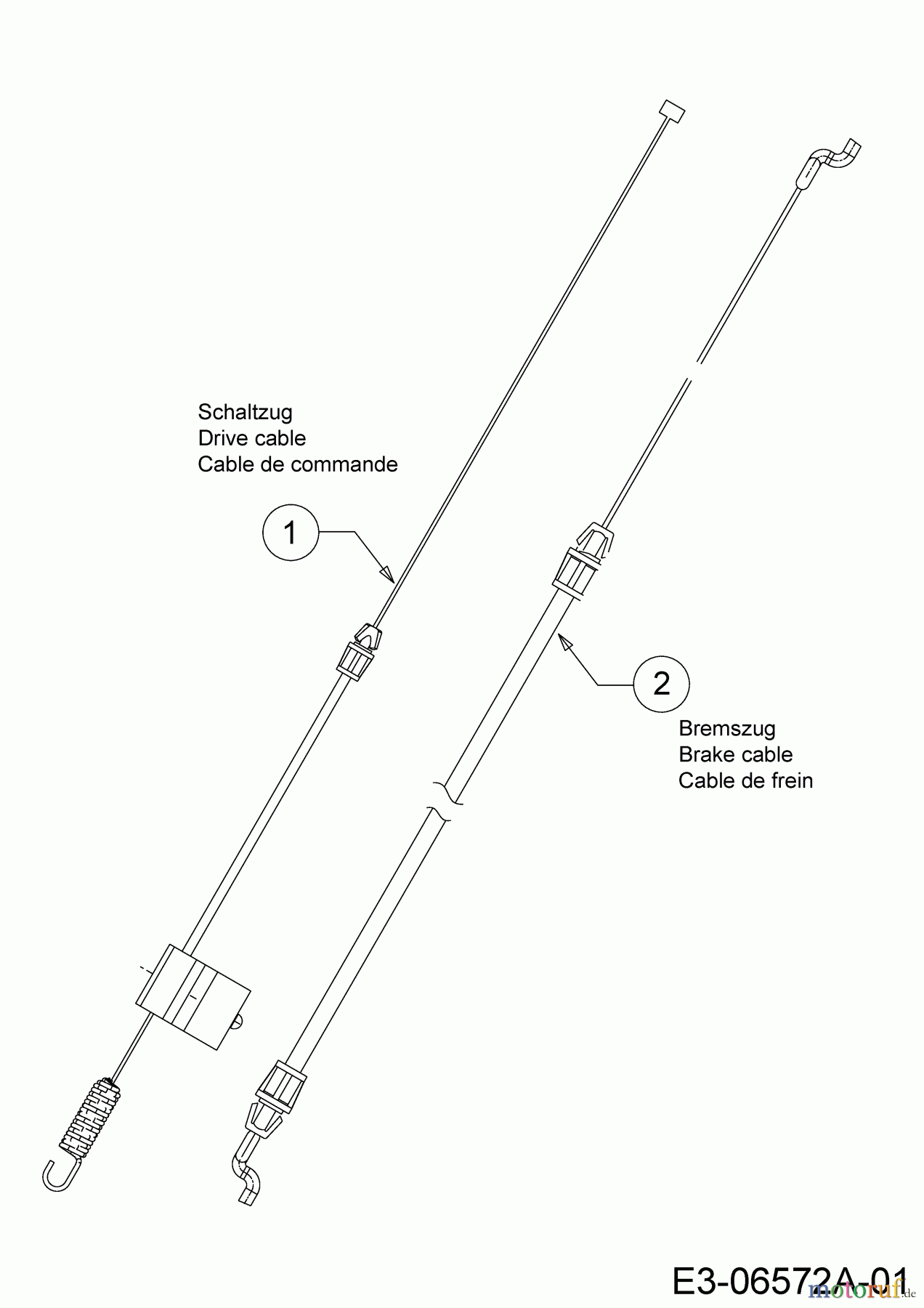 Brute Motormäher mit Antrieb Brute 21
