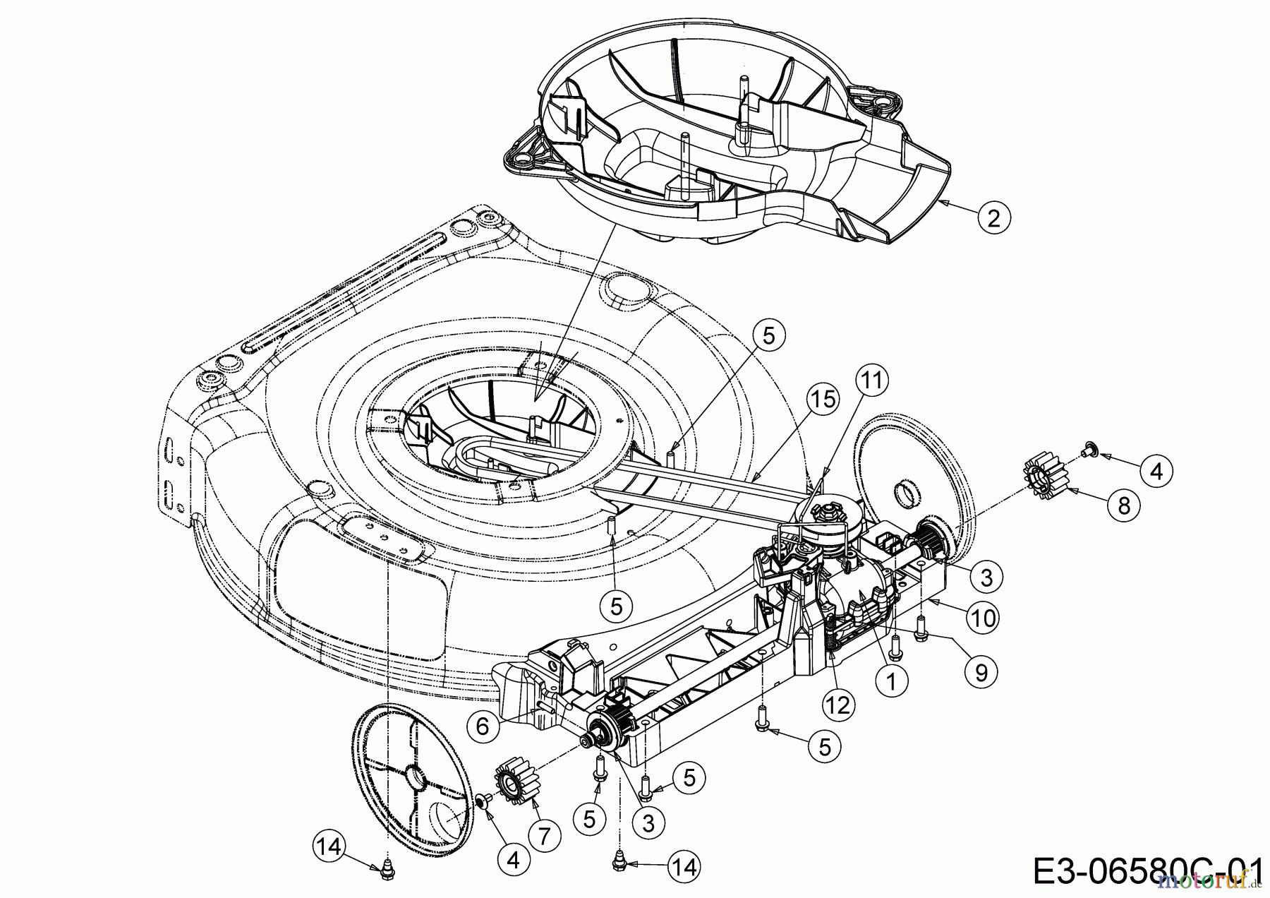 Brute Motormäher mit Antrieb Brute 21