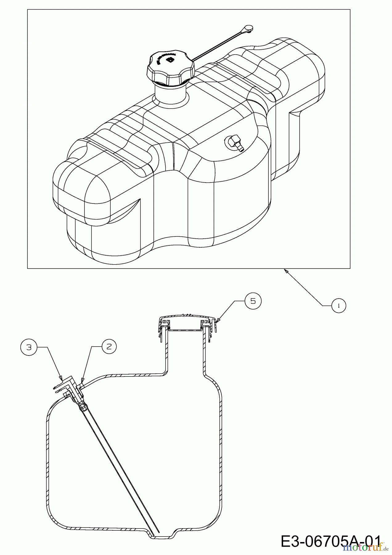 MTD Zero Turn P 170 HZ-S 17AE2ACS678 (2012) Tank