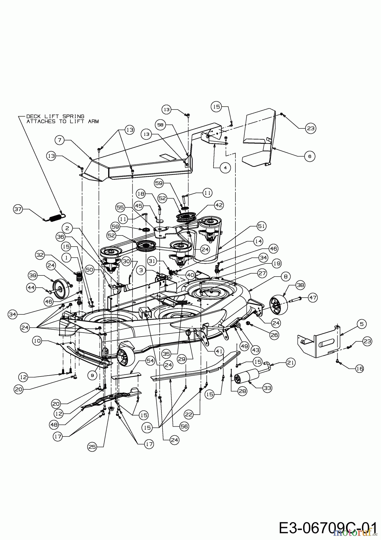  Cub Cadet Gartentraktoren CC 1224 KHP 14BI94AP603  (2013) Mähwerk P (50