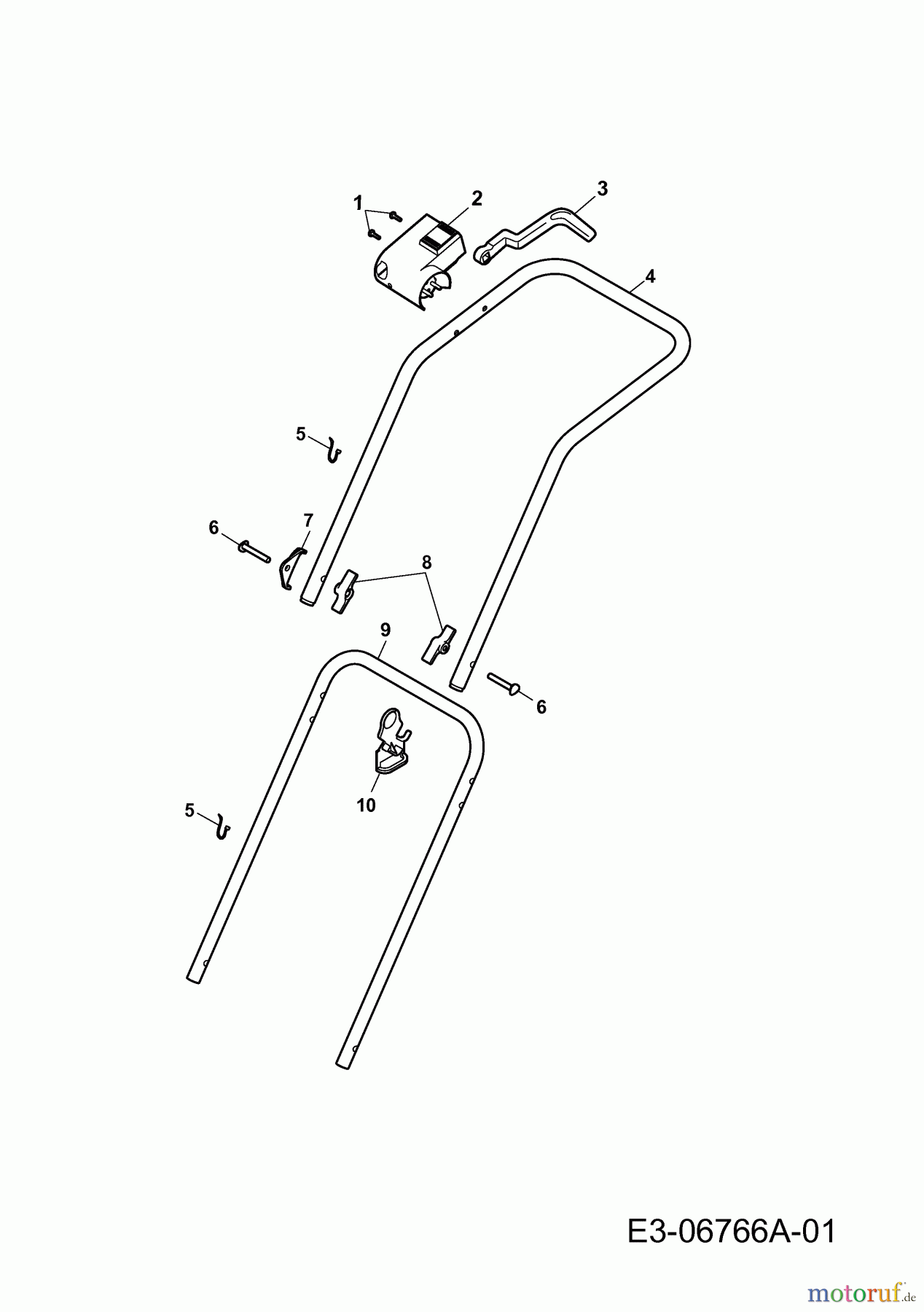  Tchibo Elektromäher 2.34 E 272213  (2011) Holm, Schalter