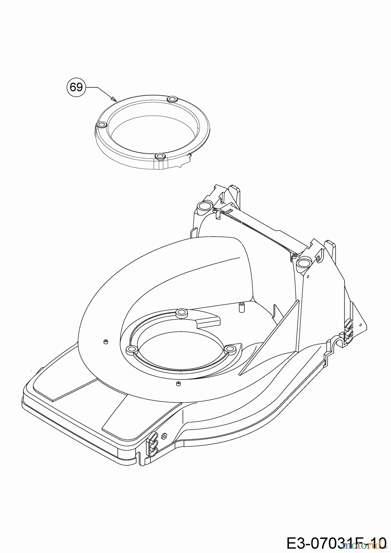 MTD Motormäher mit Antrieb Smart 395 SPO 12CBB1SJ600 (2018) Motorträger