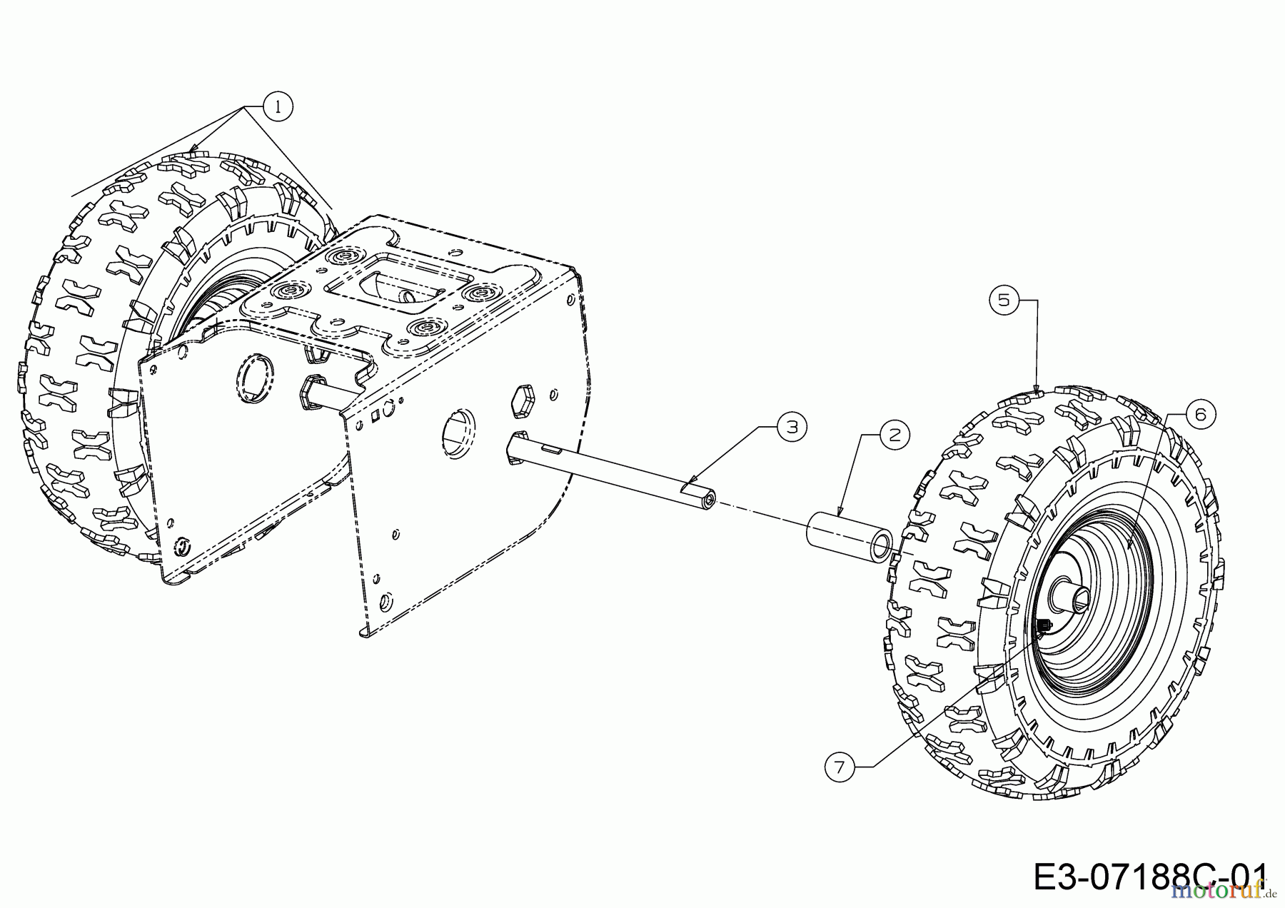  Wolf-Garten Schneefräsen SF 61 E 31AW6BF2650  (2019) Räder 15x5x6