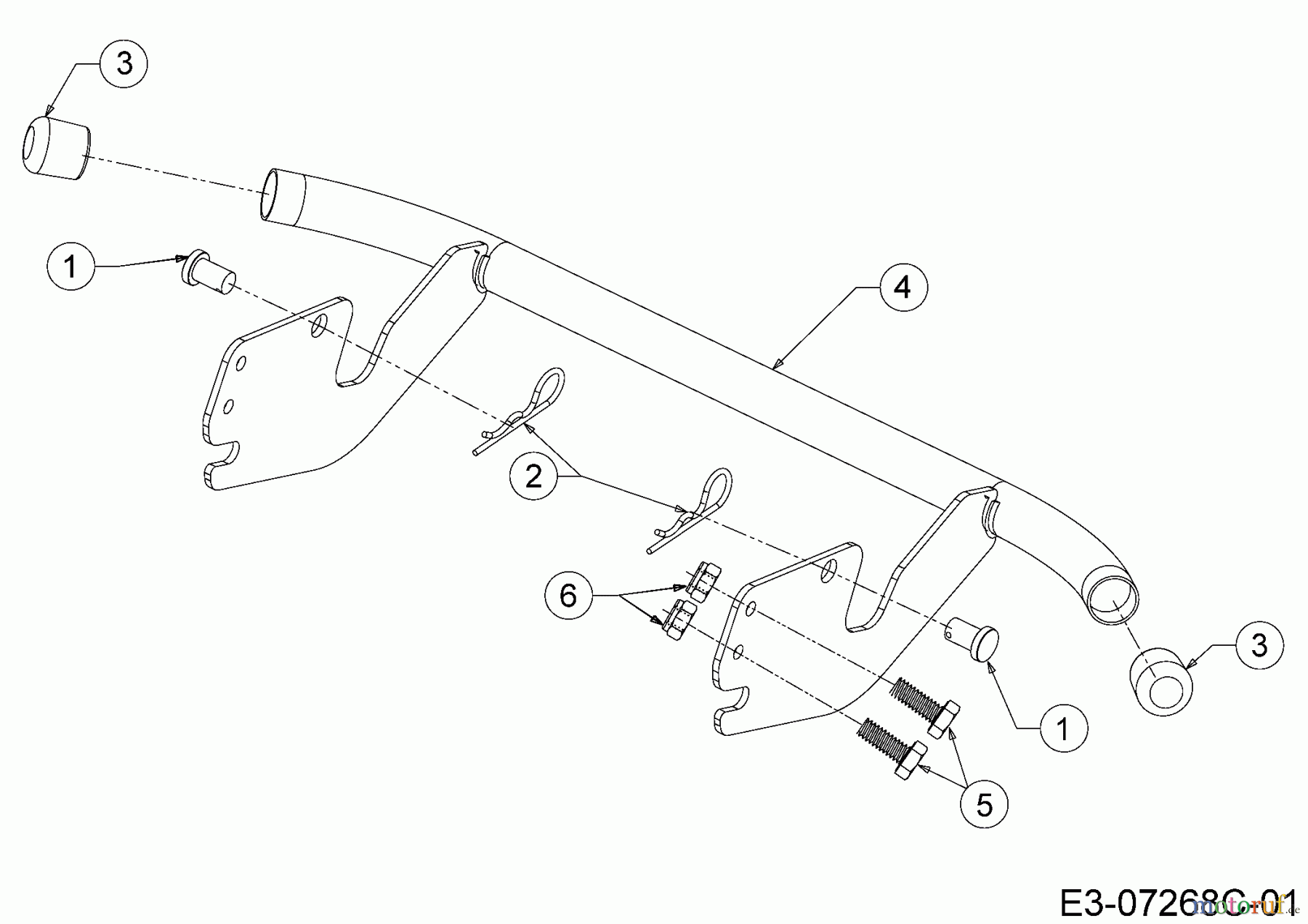 MTD Zubehör Zubehör Garten- und Rasentraktoren Stoßstange für 500 Serie OEM-196B603 (2017) Stoßstange