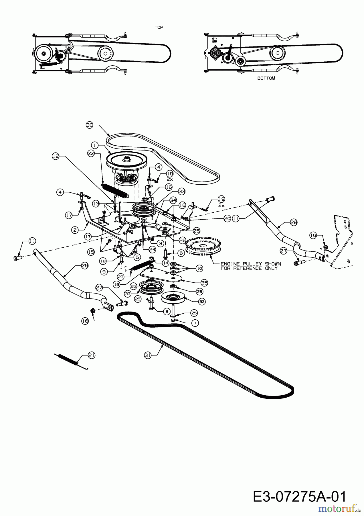 MTD Zubehör Zubehör Garten- und Rasentraktoren Schneefräsen für 700 Serie (LT-5) OEM-190-032 (2017) Fräsantrieb, Keilriemen
