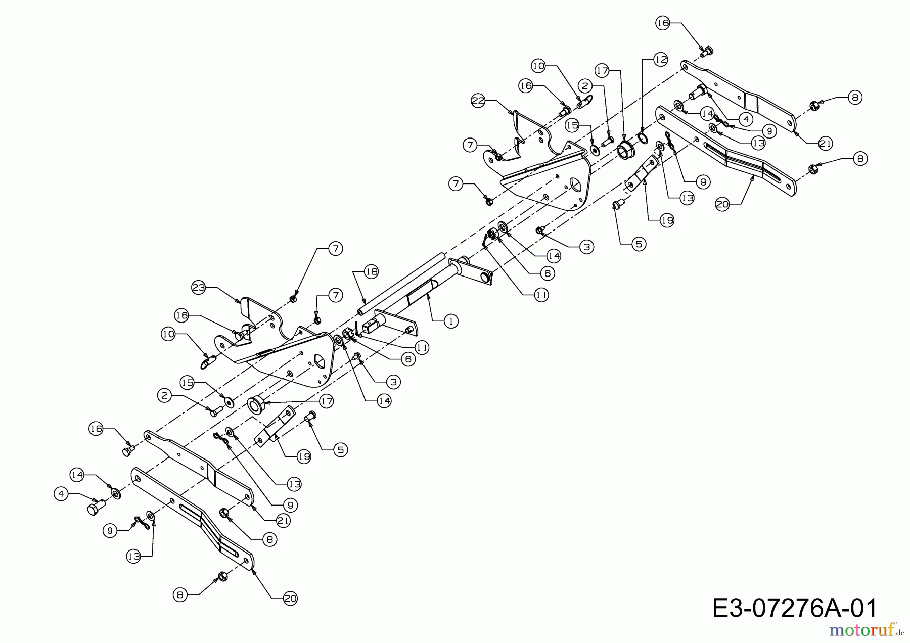 MTD Zubehör Zubehör Garten- und Rasentraktoren Schneefräsen für 700 Serie (LT-5) OEM-190-032 (2017) Aushebung Fräsgehäuse