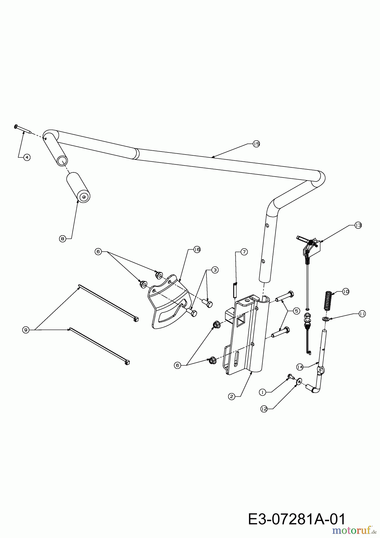 MTD Zubehör Zubehör Garten- und Rasentraktoren Schneefräsen für CC 2000 SD Serie 190-341-100 (2010) Hebel Aushebung