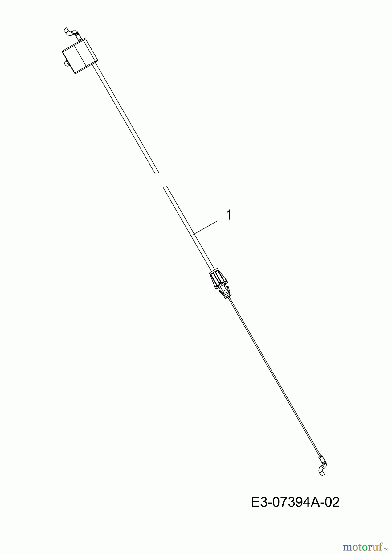 Gutbrod Motormäher HB 46 MO 11D-70JT690 (2012) Bremszug bis 24.01.2012