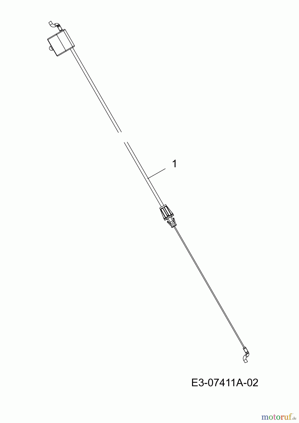 Gutbrod Motormäher HB 46 MO 11D-70JT690 (2012) Bremszug gültig ab 25.01.2012