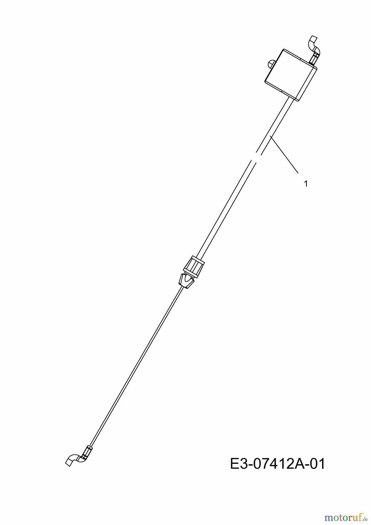 Lux Tools Motormäher B 48 HM 11C-128R694 (2012) Bremszug