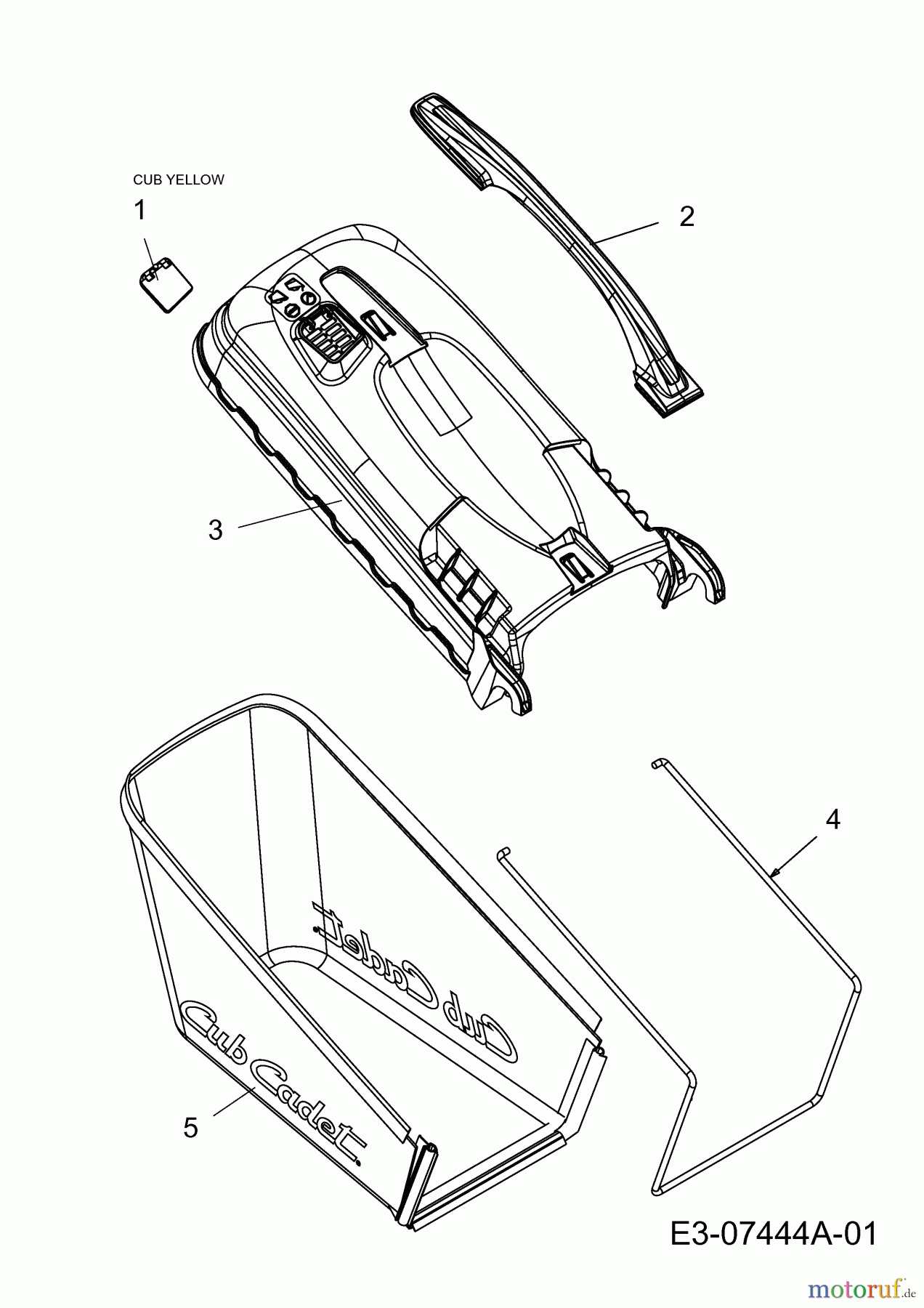 Cub Cadet Motormäher mit Antrieb CC 53 SPS HW 12A-85J3603 (2013) Grasfangsack