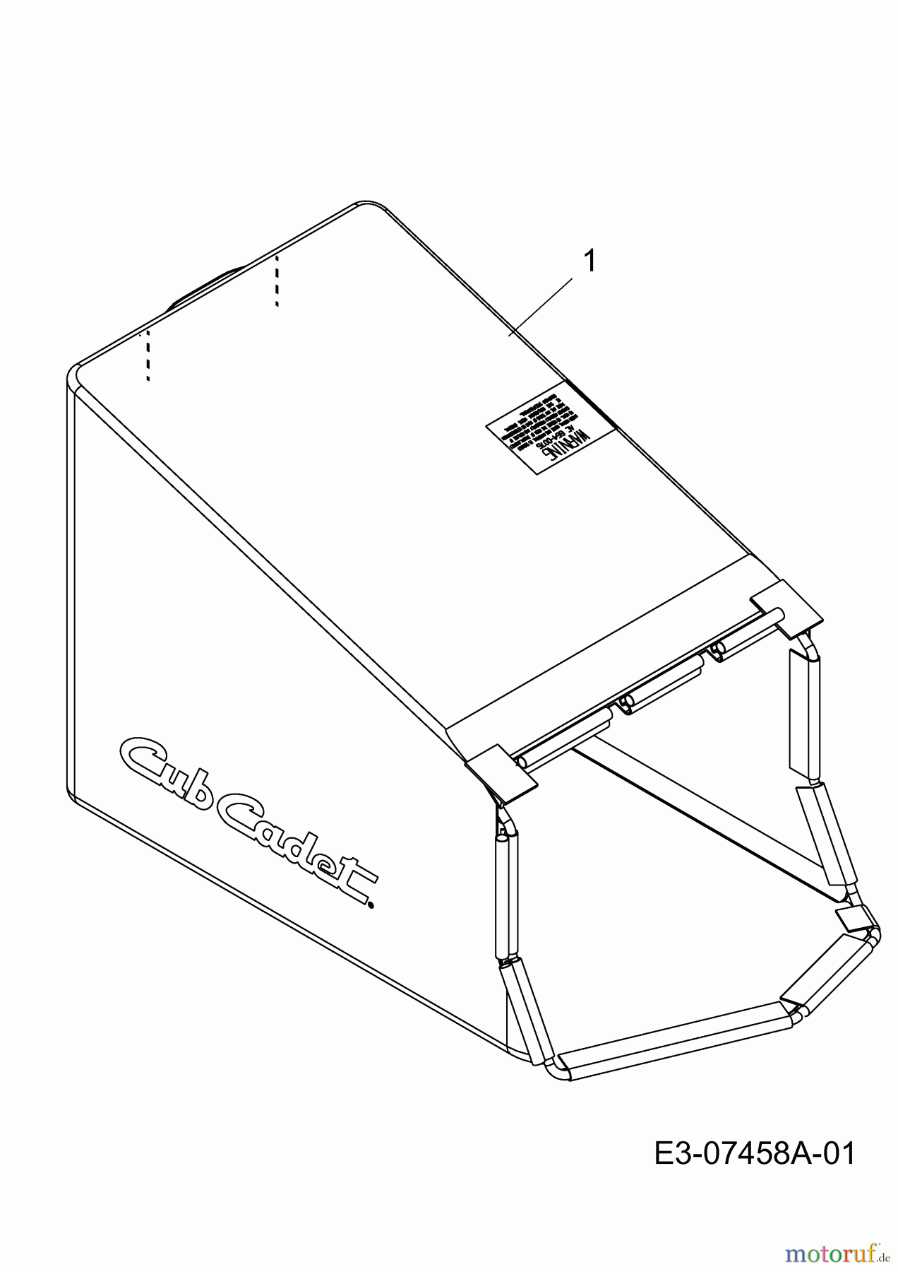  Cub Cadet Motormäher mit Antrieb CC 98 B 12A-999H603  (2013) Grasfangeinrichtung