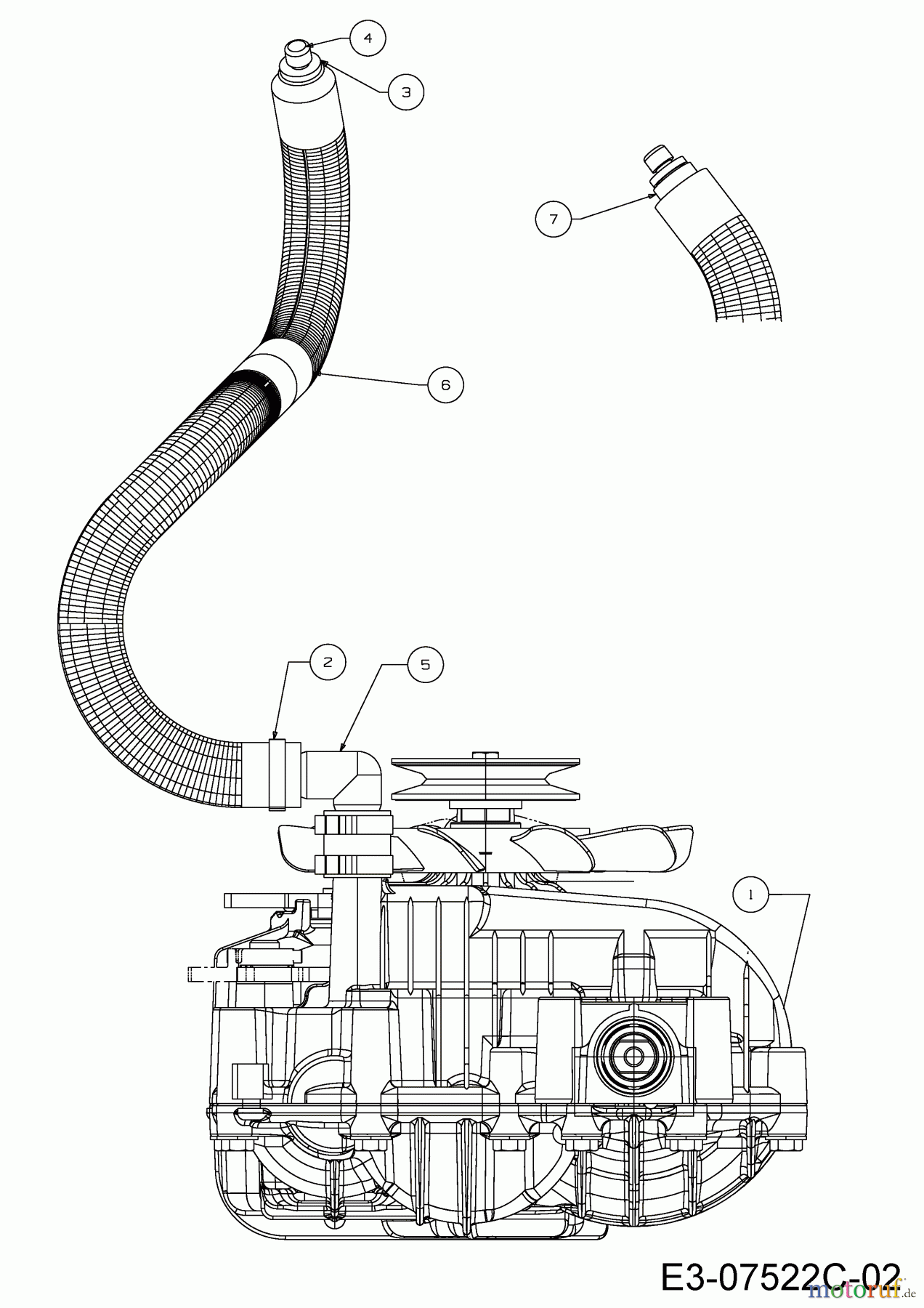 Okay Rasentraktoren Master Cut 105-15/200 H 13HU99KN675 (2015) Ausgleichsbehälter, Hydrostat