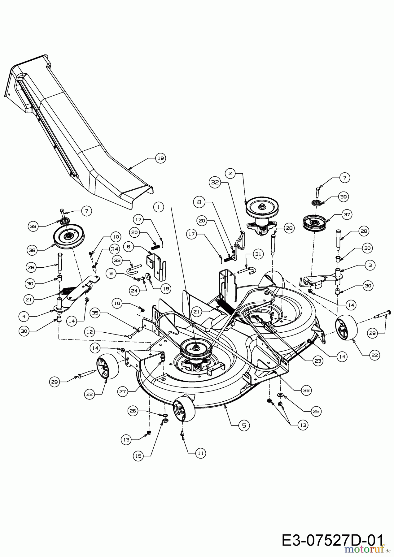 Okay Rasentraktoren Master Cut 105-15/200 H 13HU99KN675 (2015) Mähwerk N (41