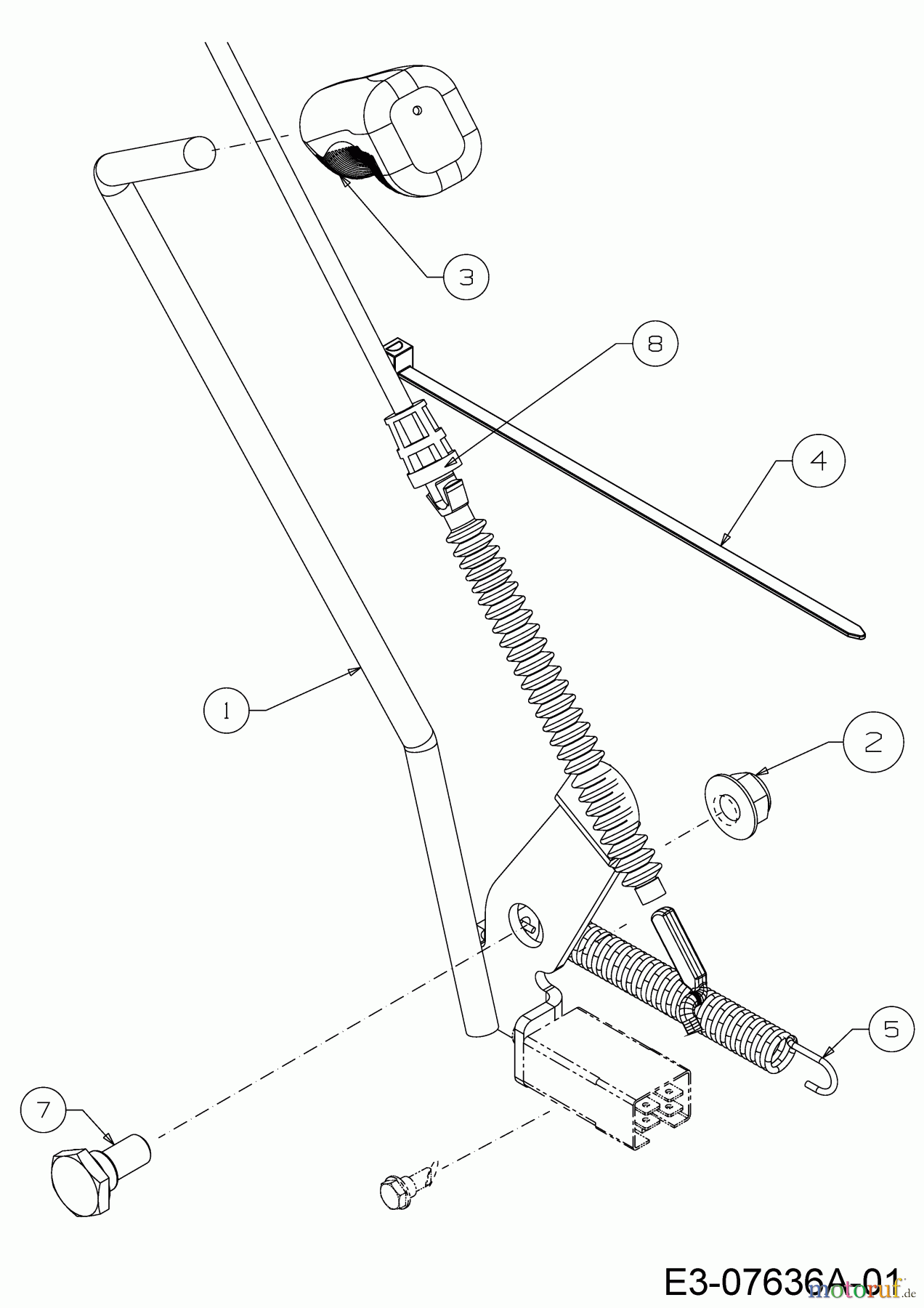 WOLF-Garten Expert Rasentraktoren Expert Scooter Pro 13A226ED650 (2012) Mähwerkseinschaltung