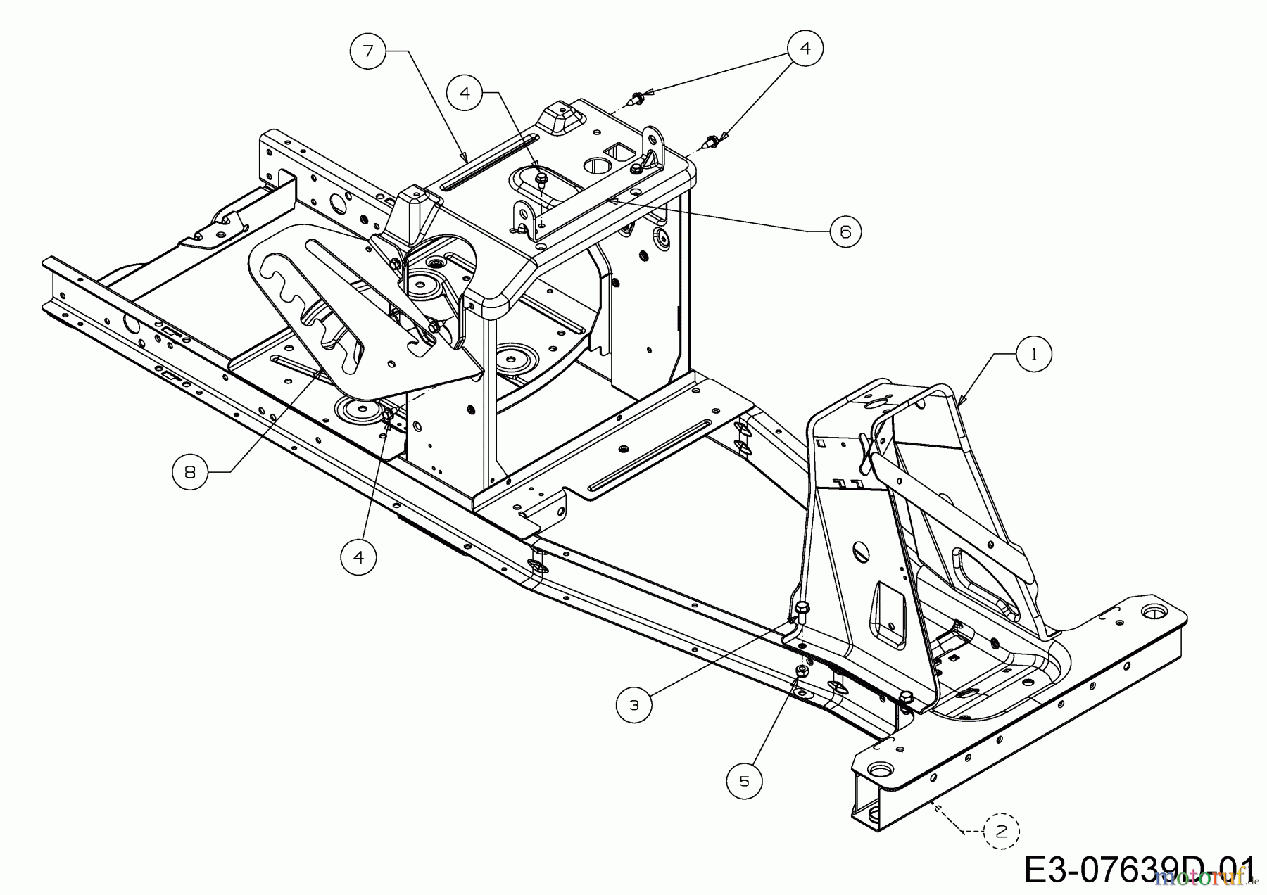  Cub Cadet Rasentraktoren LR 1 NR 76 13C226HD603  (2017) Rahmen