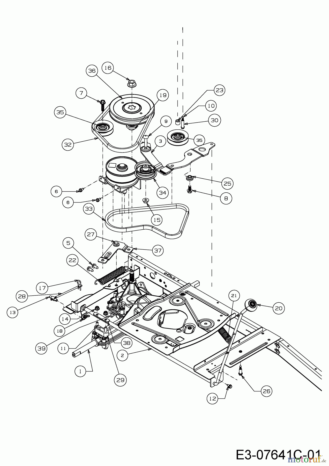 Wolf-Garten Rasentraktoren Scooter Mini 13A326SC650 (2015) Fahrantrieb