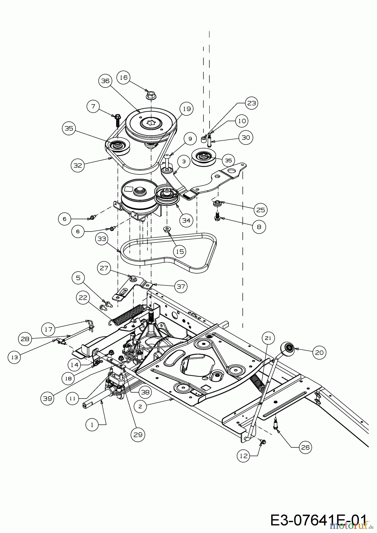 MTD Rasentraktoren Minirider 60 SDE 13AA26JC600 (2017) Fahrantrieb