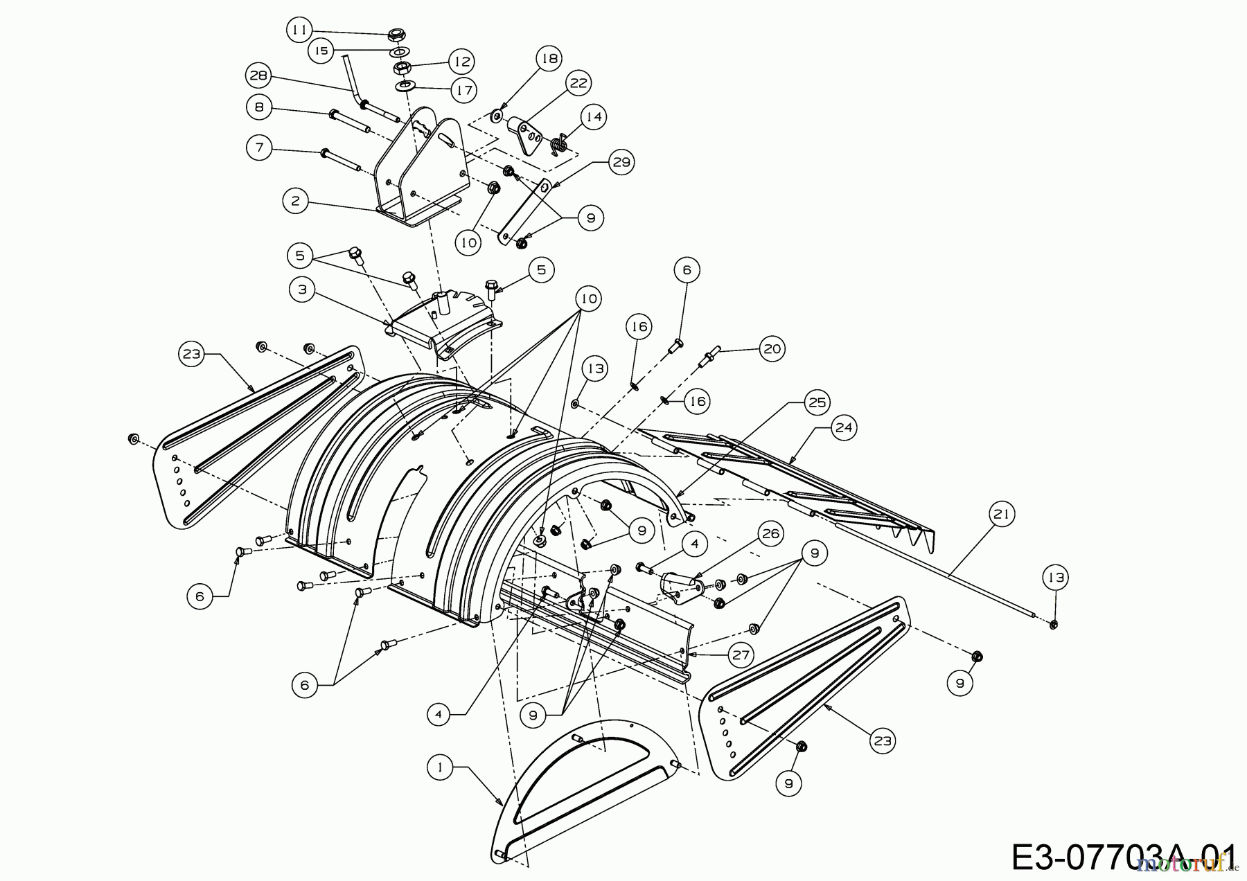 MTD Motorhacken T/450 21AB454B678 (2018) Schutzschild Hacksterne